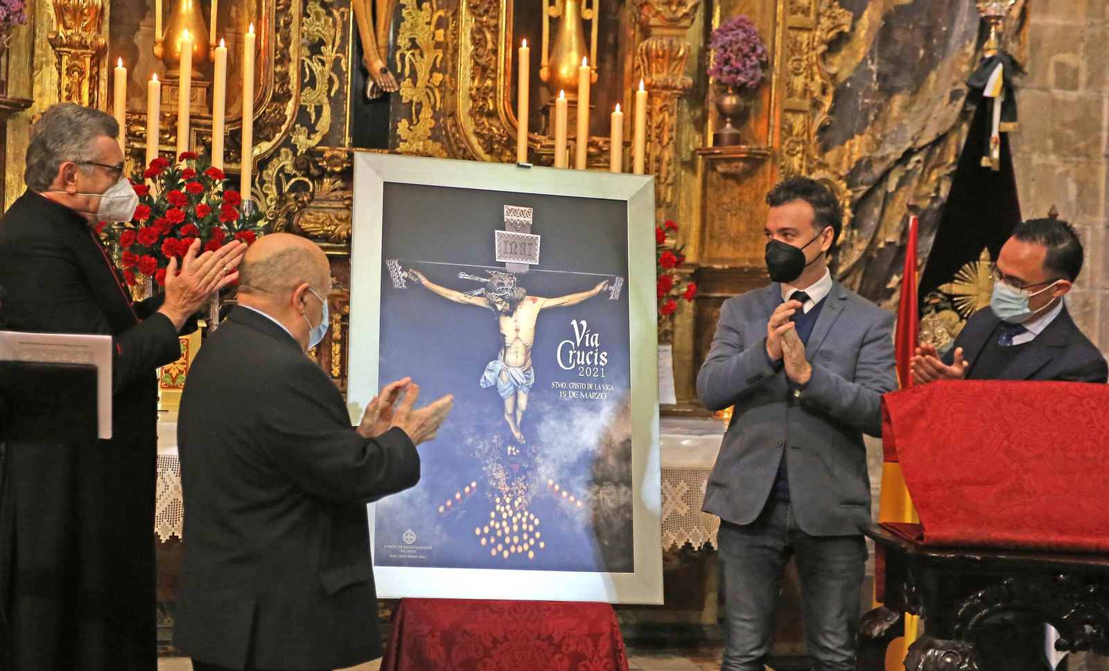 Presentación del cartel del Vía Crucis de las Hermandades de Jerez