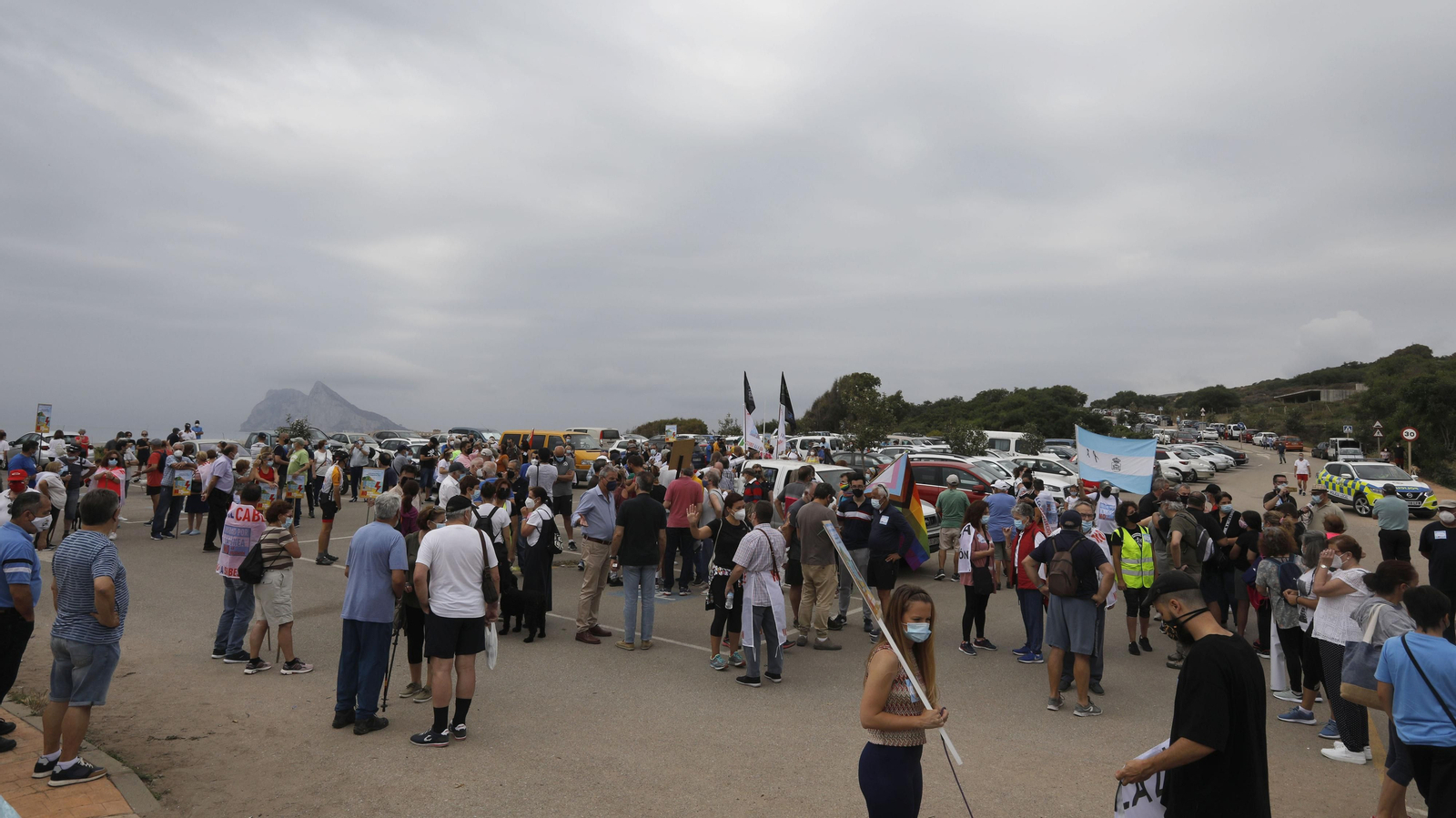 Las fotos de la manifestación contra la ubicación de la subestación eléctrica