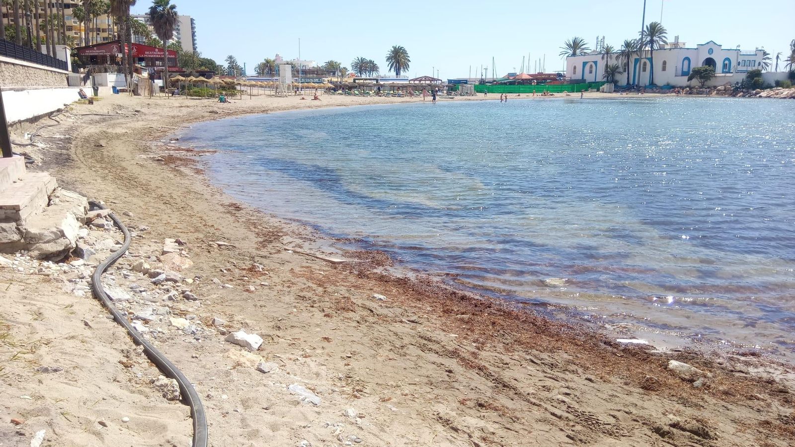 La playa de El Faro, en Marbella.