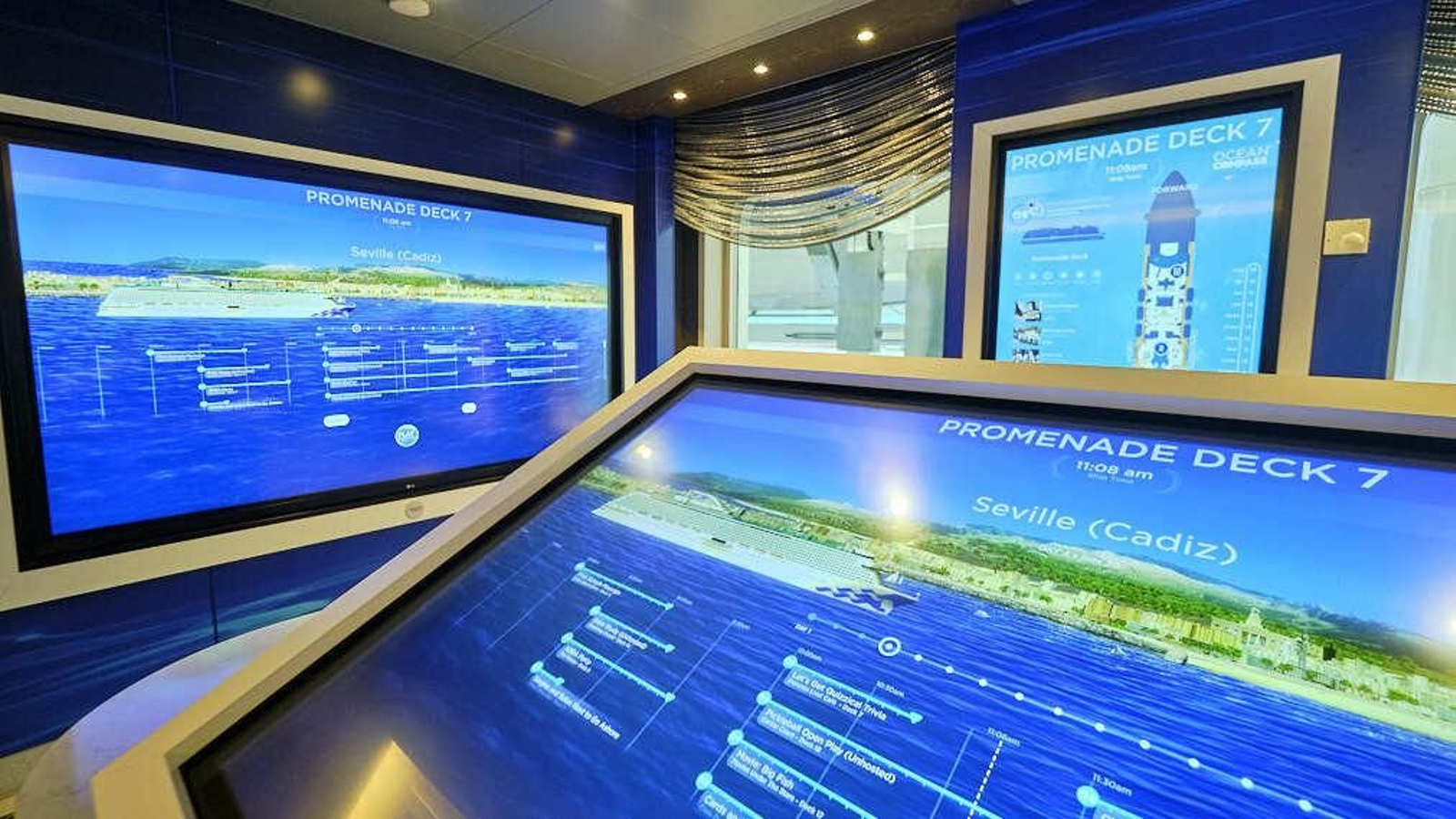 Interior del buque Sky Princess