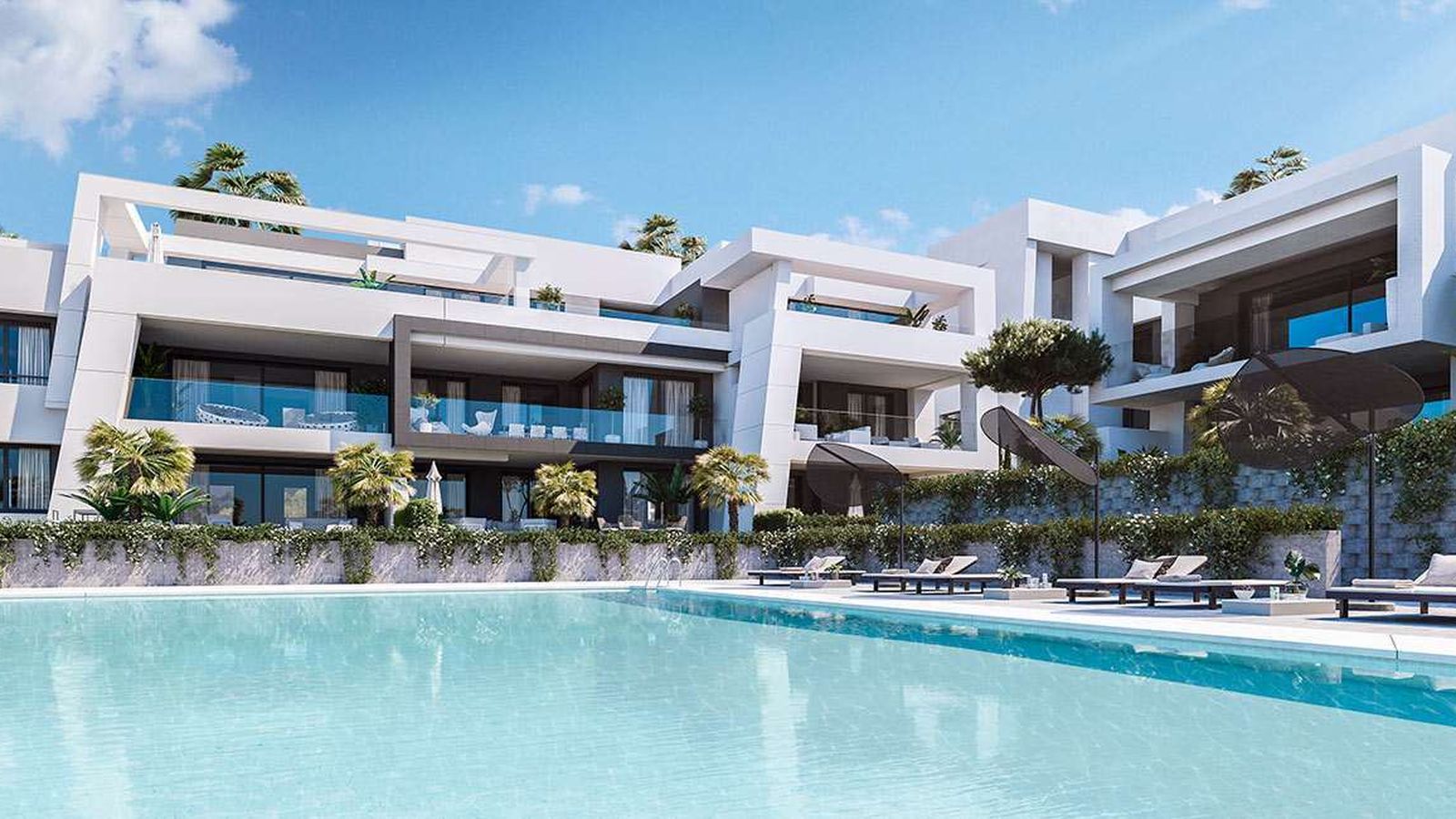 Viviendas de la promoción Vanian Gardens en Estepona.