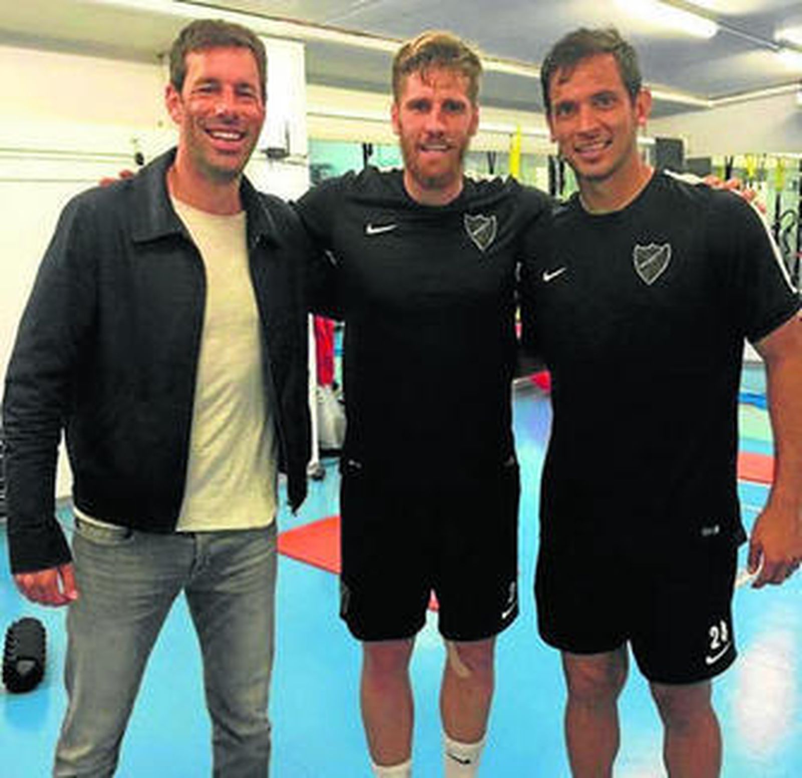 Van Nistelrooy, Albentosa y Roque Santa Cruz.