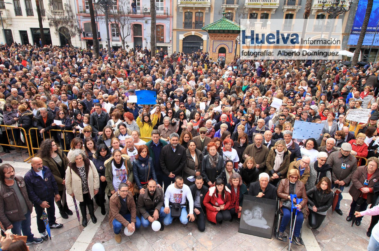 Imágenes de la manifestación contra la derogación de la prisión permanente revisable celebrada en Huelva