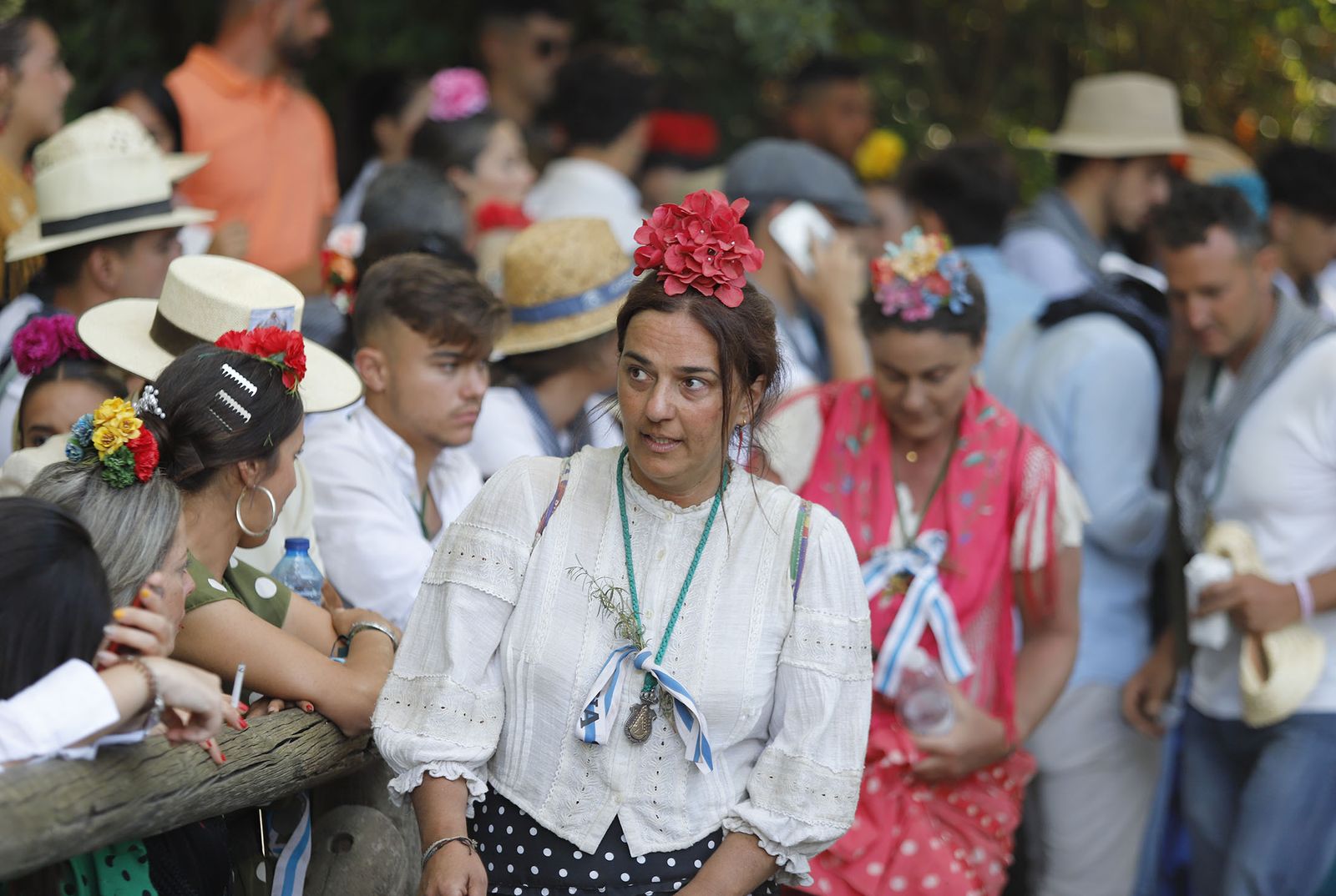 Imágenes de la Hermandad de Huelva a su paso por El Charco