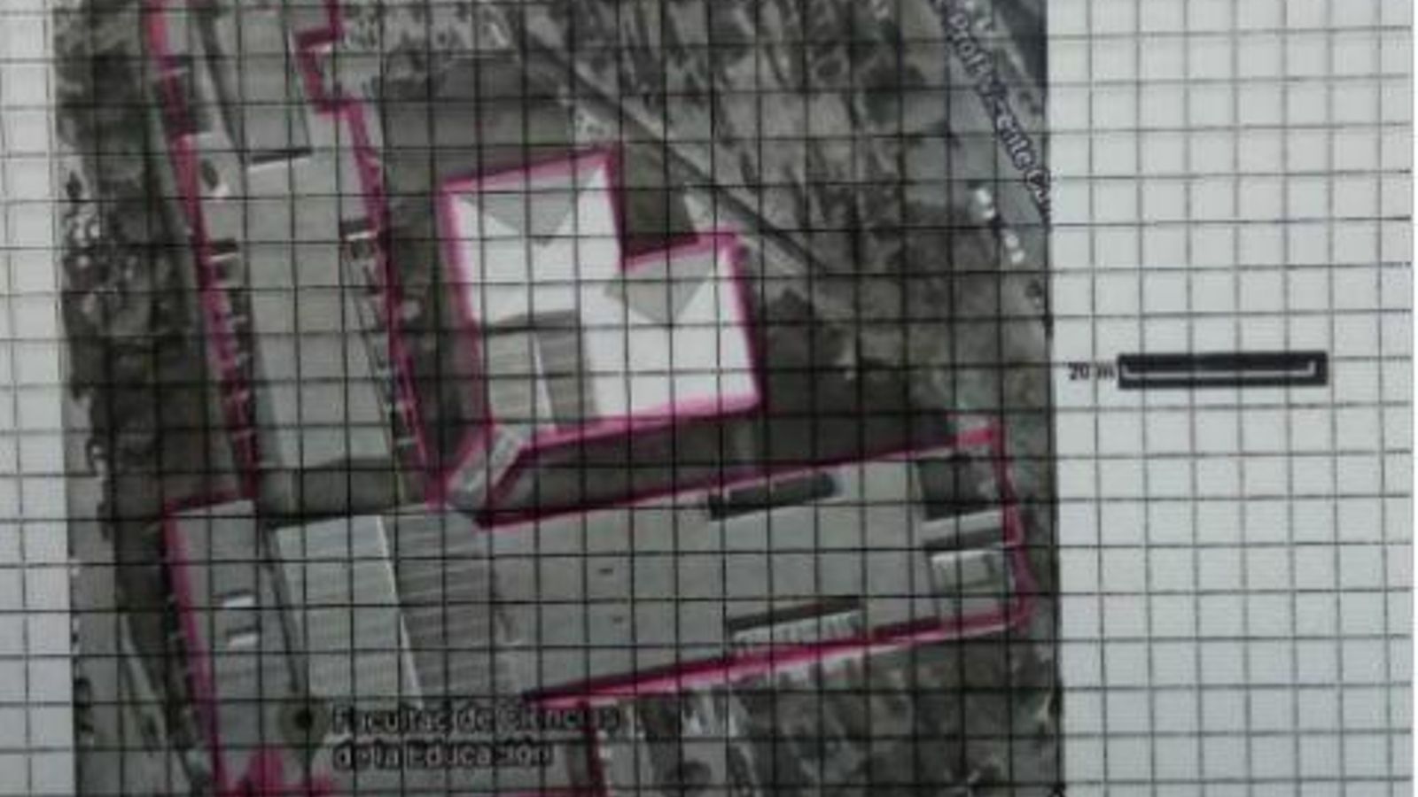 Imagen extraída de Google Maps y adaptada con cuadrícula.