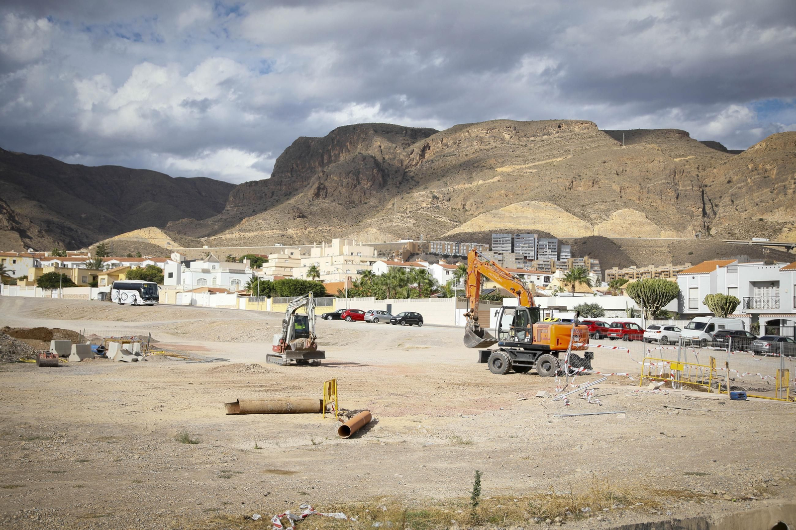 Te contamos en imágenes como avanzan las obras de la rambla de San Antonio en Aguadulce