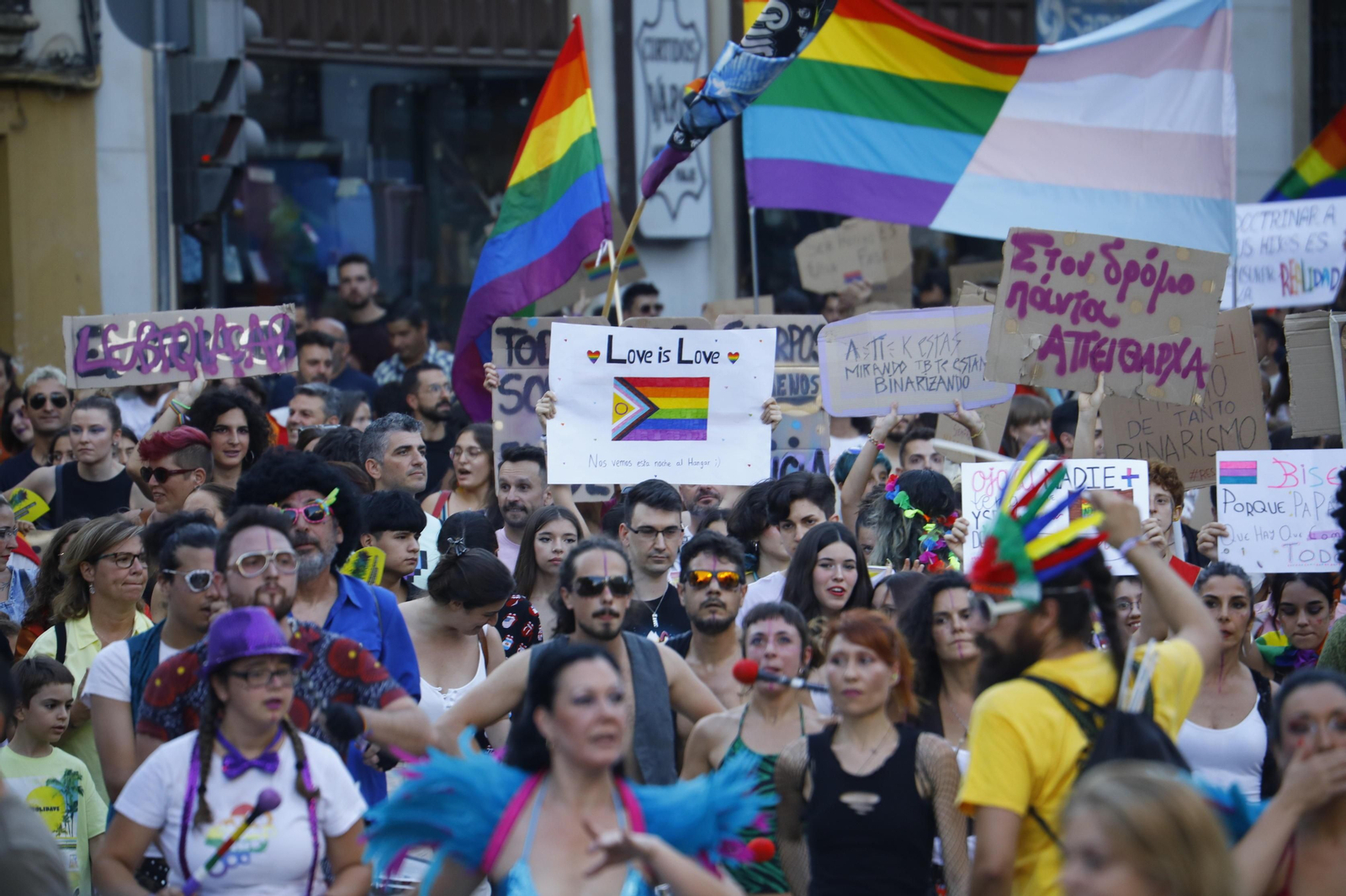 La marcha del Orgullo LGTBIQ+ de Córdoba, en imágenes