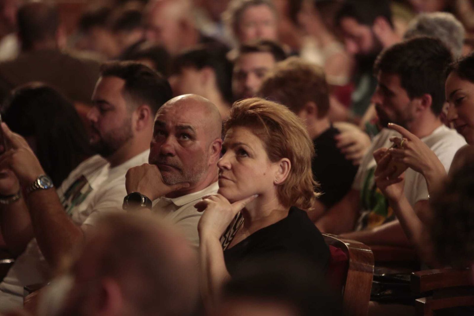 El público del teatro durante la sesión