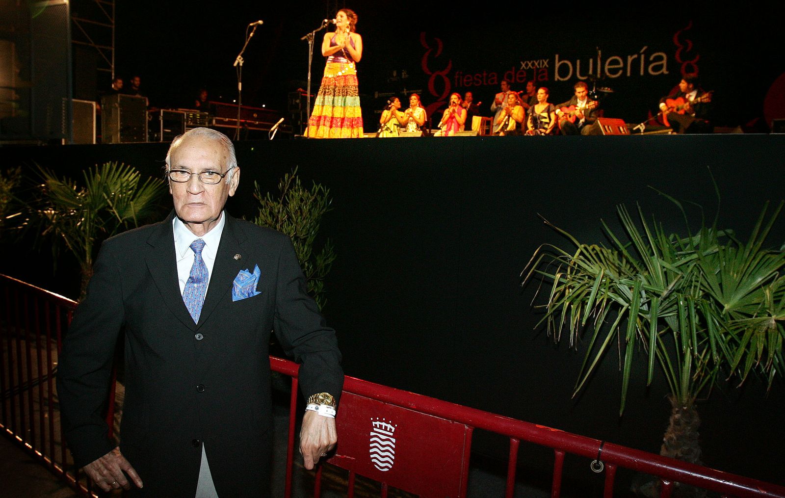 Antonio Gallardo Molina, el día que fue homenajeado en La Fiesta de la Bulería (2006) celebrada en Chapín.