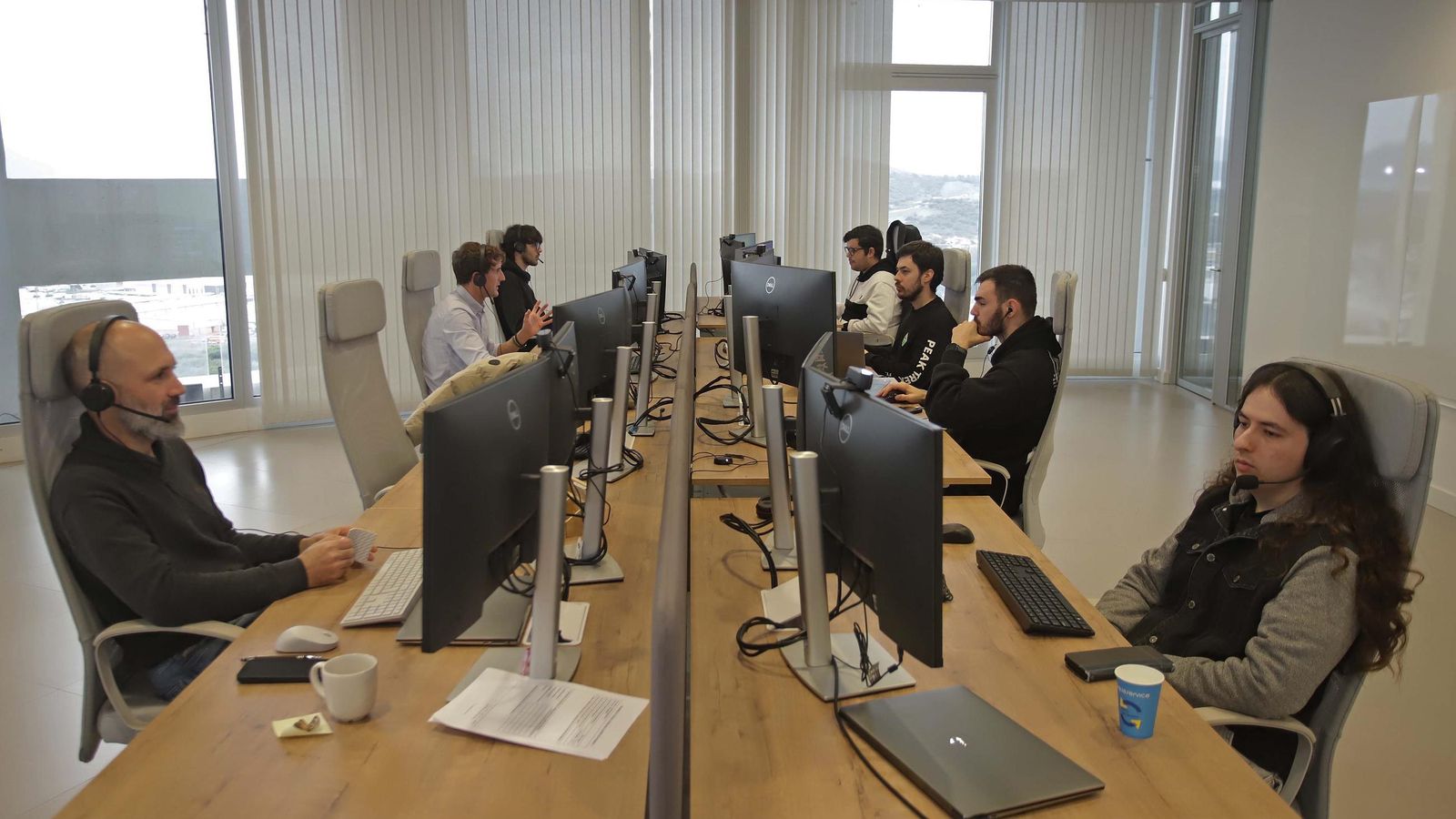 Parte del equipo técnico de la oficina de Algeciras de NextPort