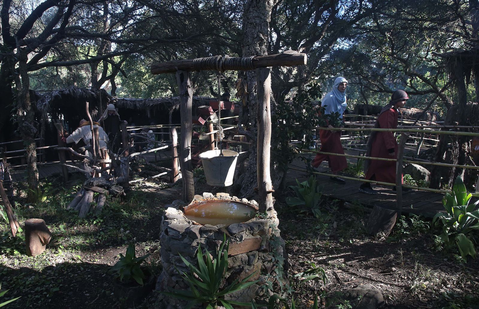 La inauguración del Belén Viviente de Pelayo, en imágenes