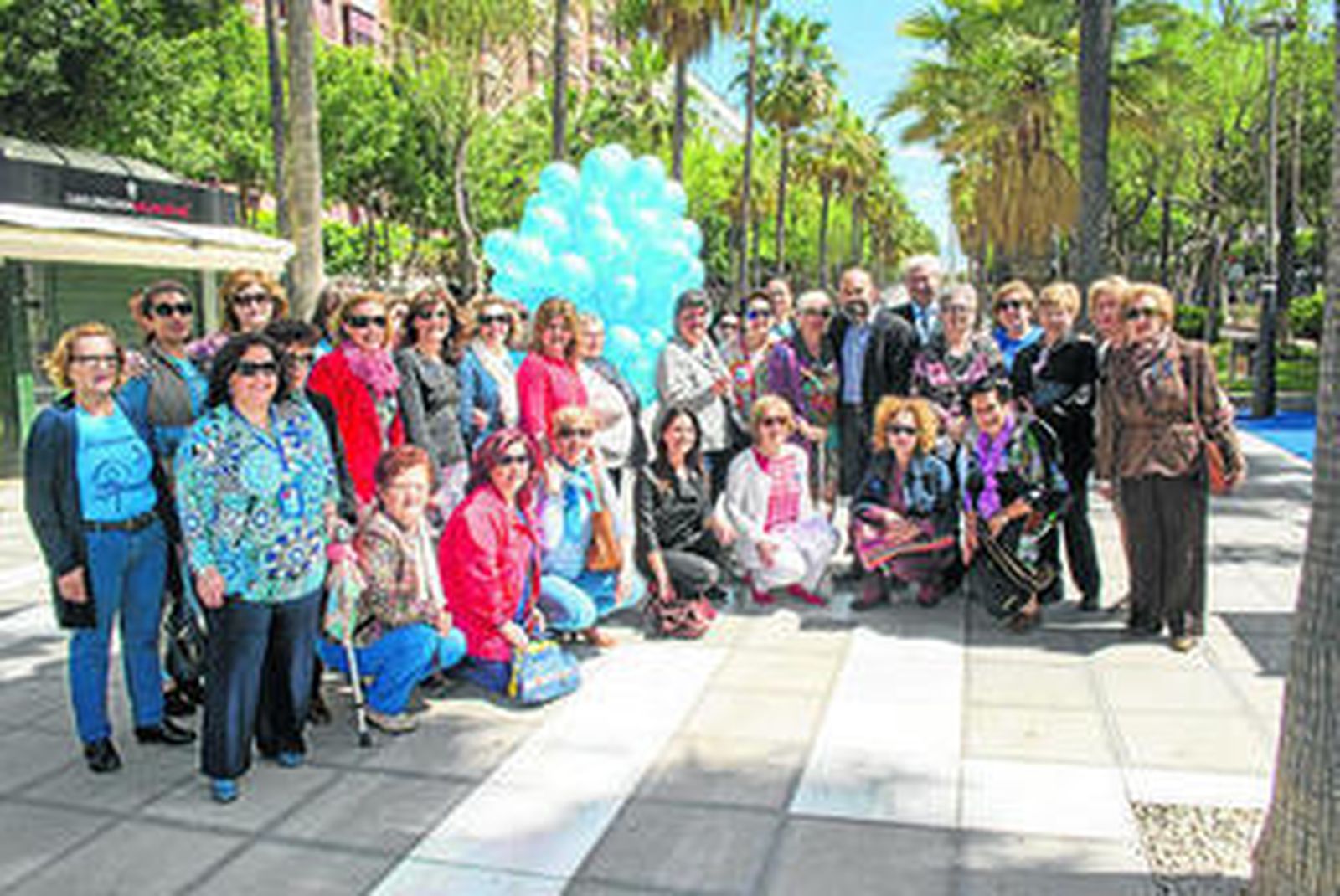 Acto realizado ayer en la Rambla de la capital por AFIAL.