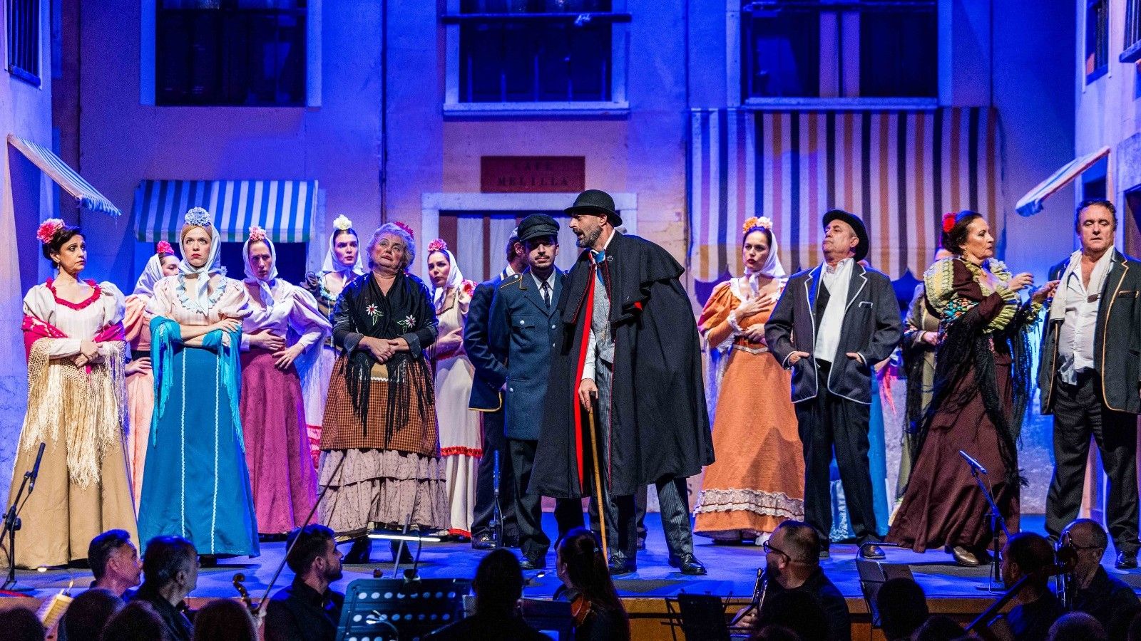 Representación de 'La verbena de la paloma' en el Teatro de las Cortes de San Fernando