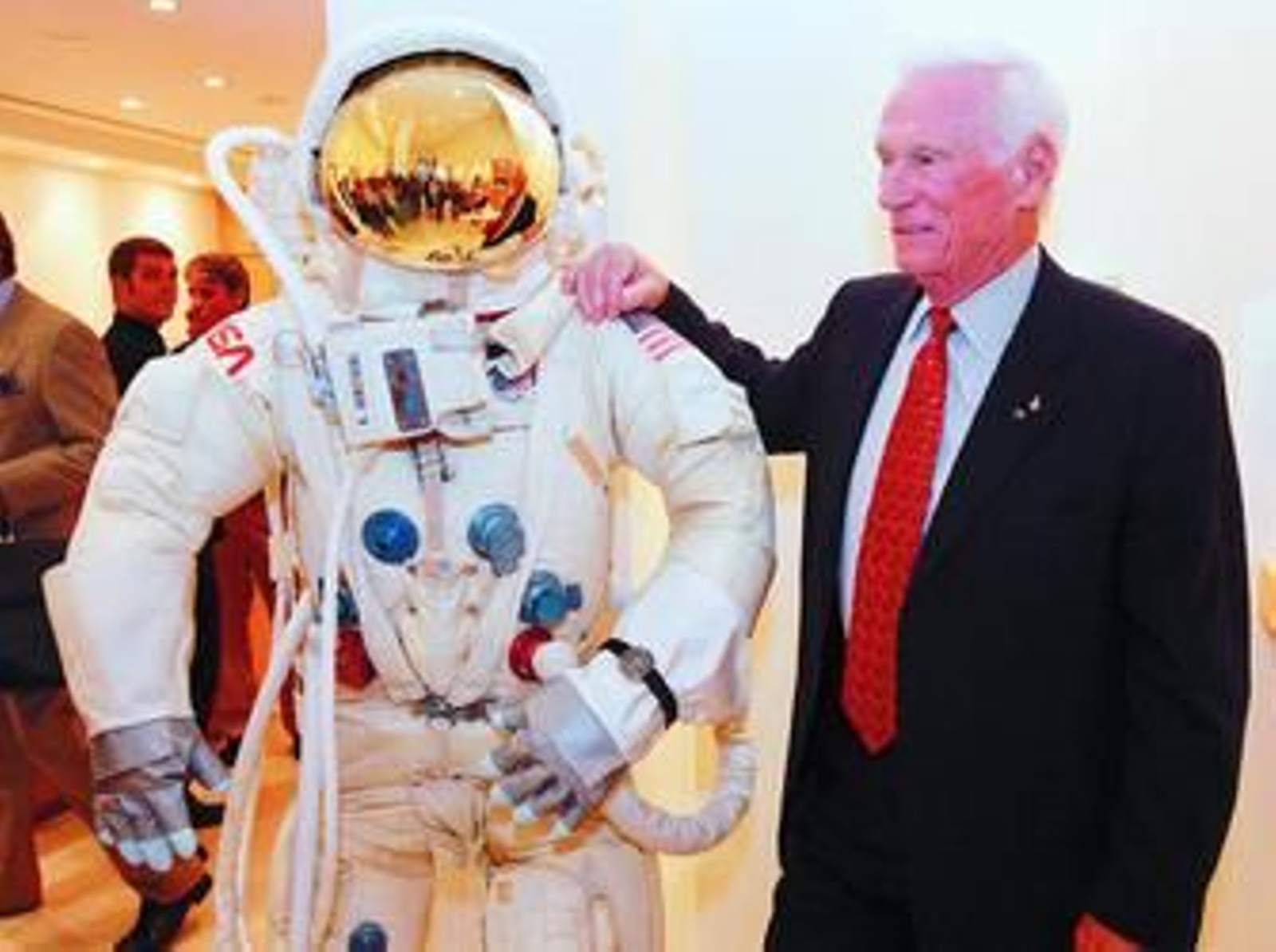 El ex astronauta Cernan, ayer en Madrid, con motivo del aniversario de la llegada a la Luna.