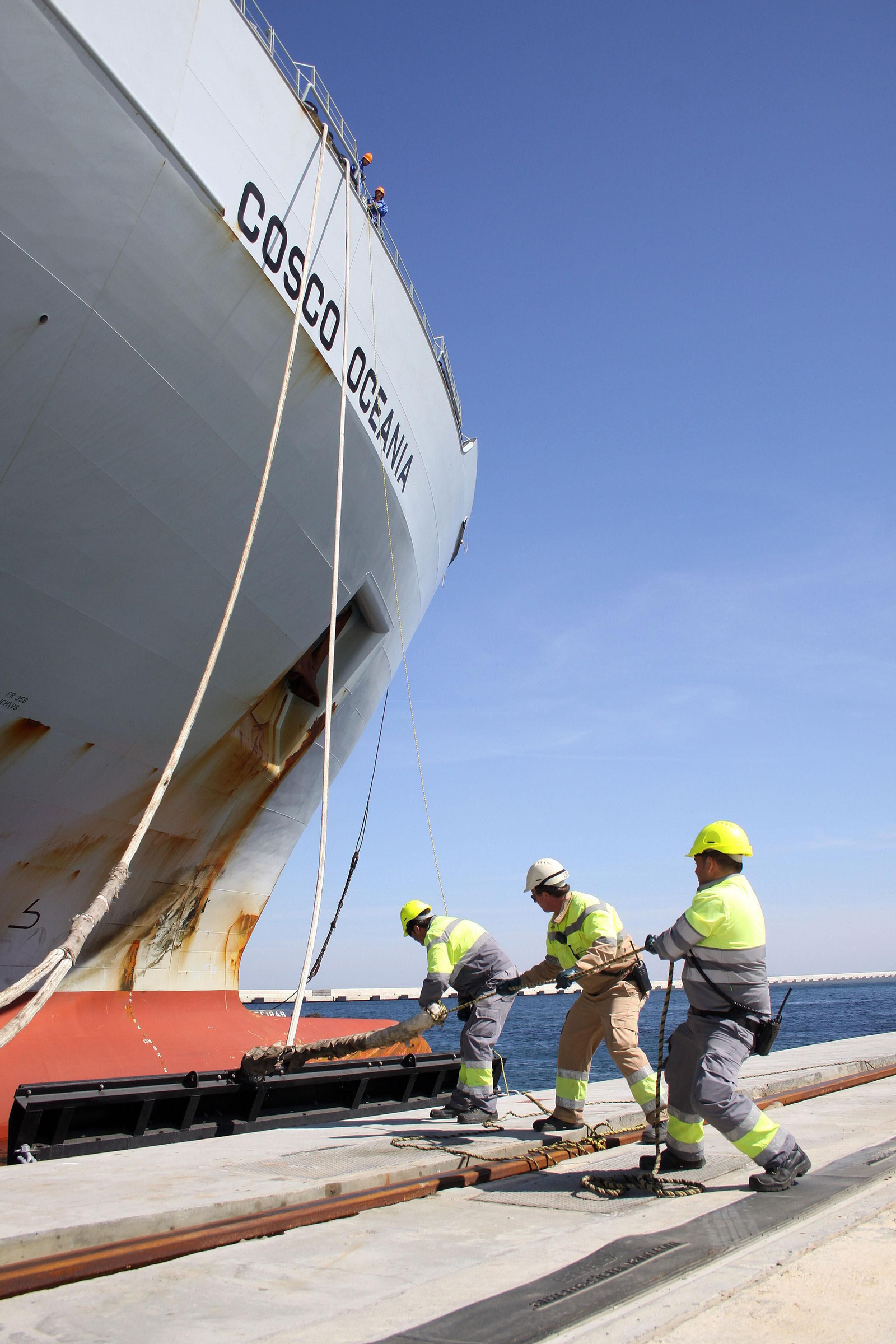 Amarradores del Puerto de Algeciras.