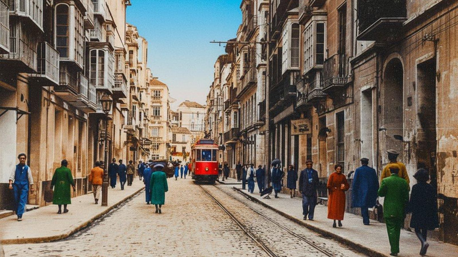 Calle Carreteria a principios del siglo XX.