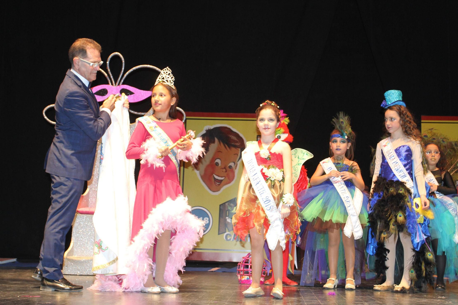 Gala de la coronación de  la choquera mayor e infantil del Carnaval Colombino 2018
