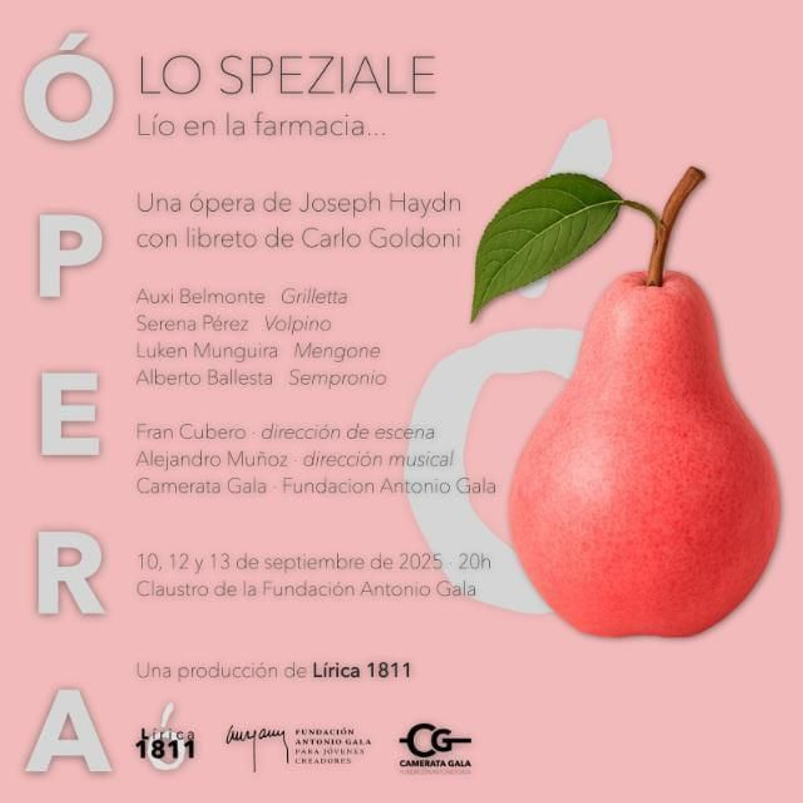 Cartel de la ópera 'Lo Speziale'.