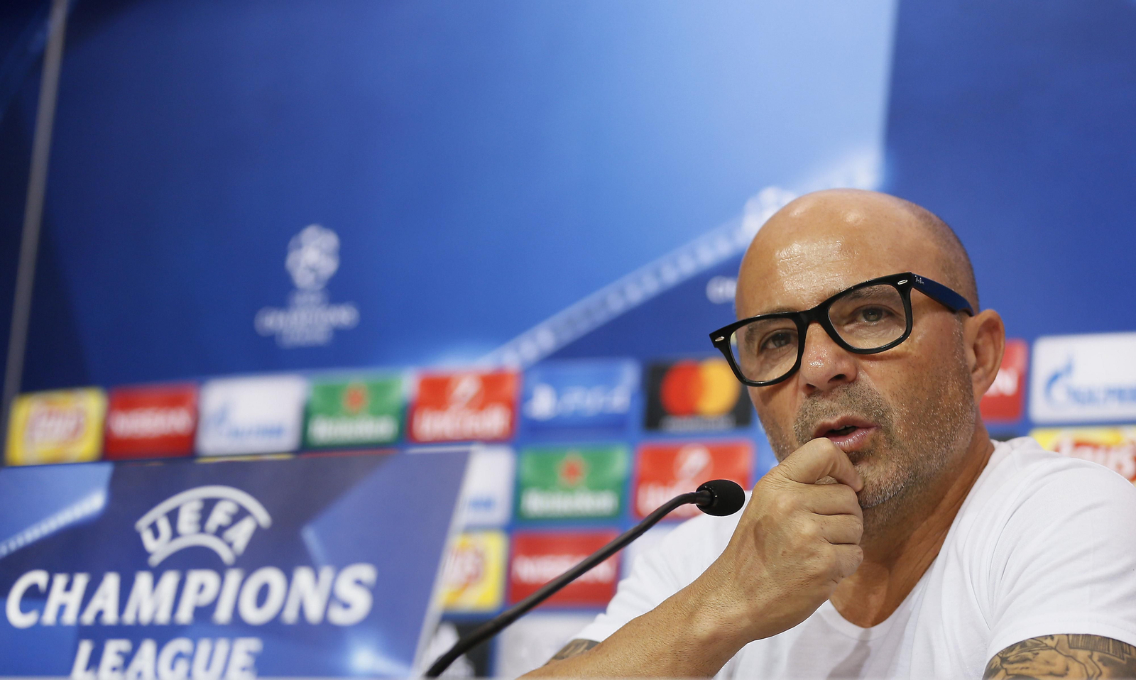 Las imágenes de Sampaoli en su anterior etapa como entrenador del Sevilla Fc