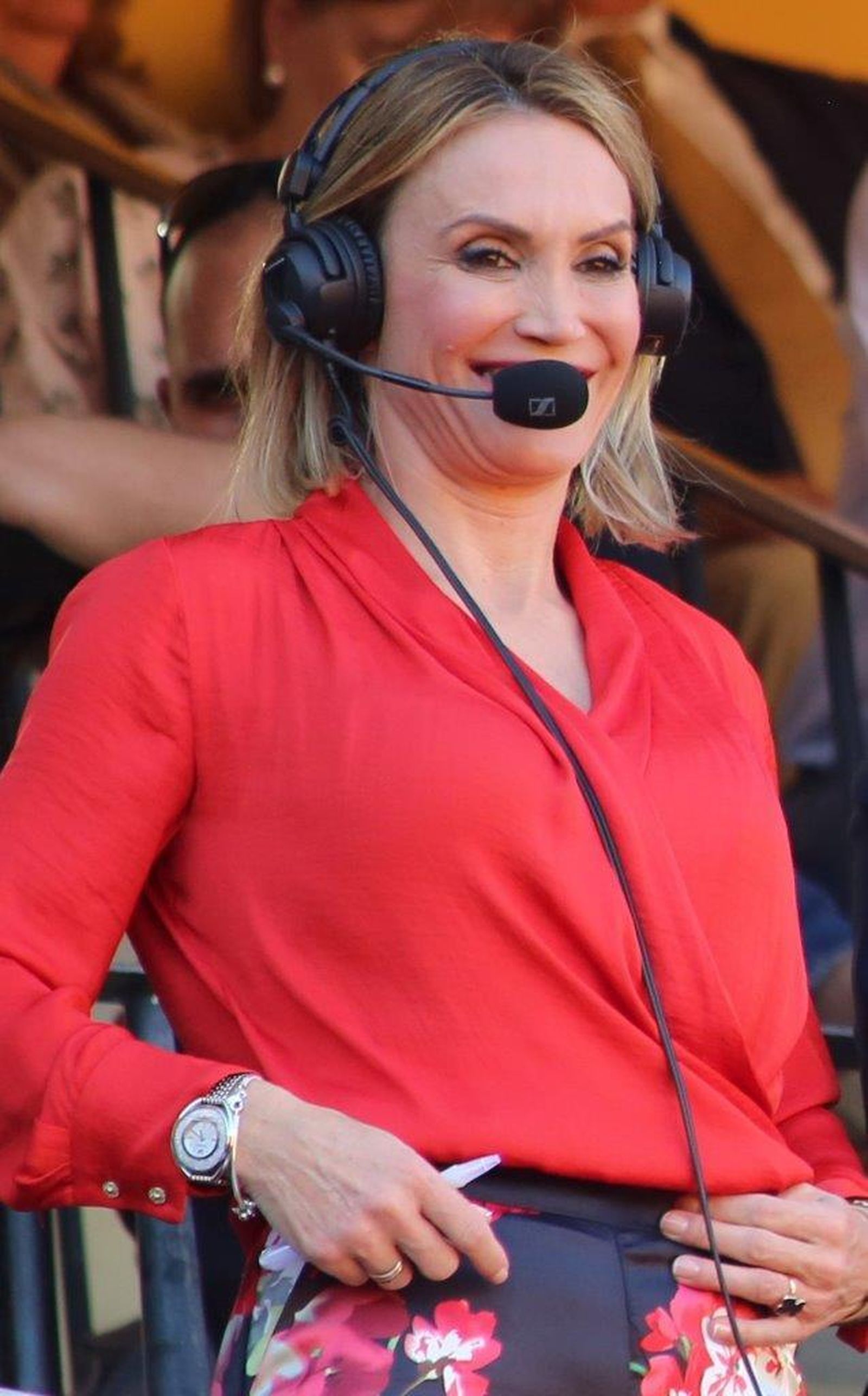 Cristina Sánchez  en el equipo de comentaristas de Movistar