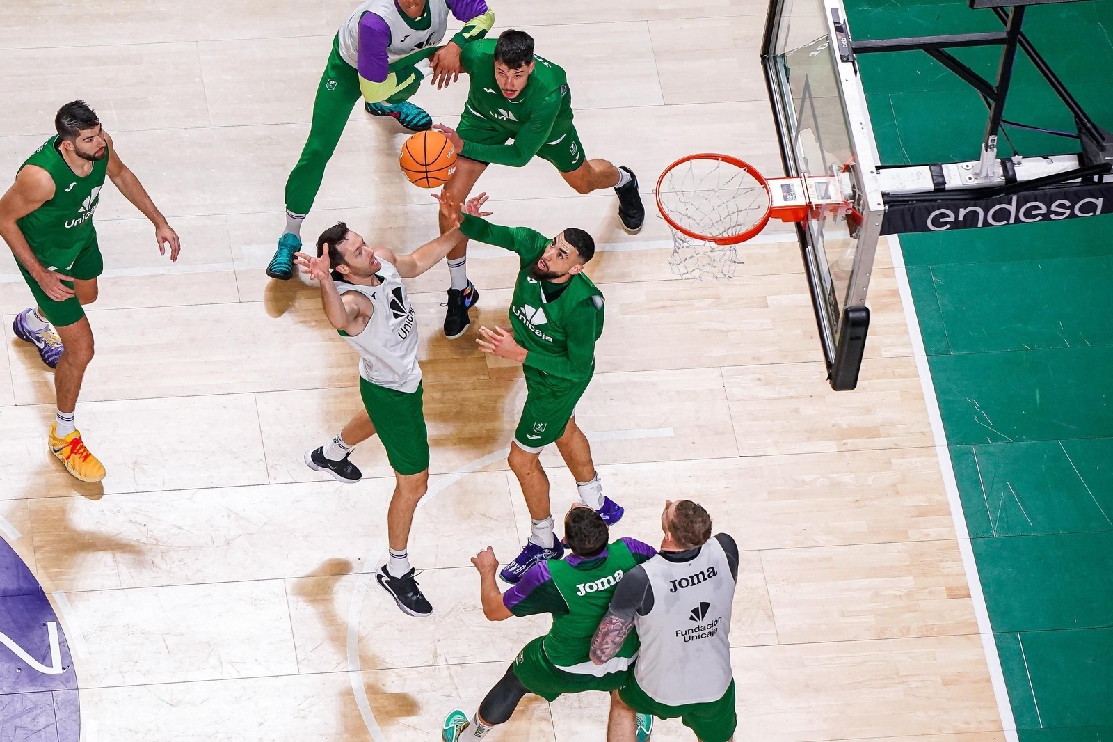 El equipo trabajaba ayer en el Carpena.