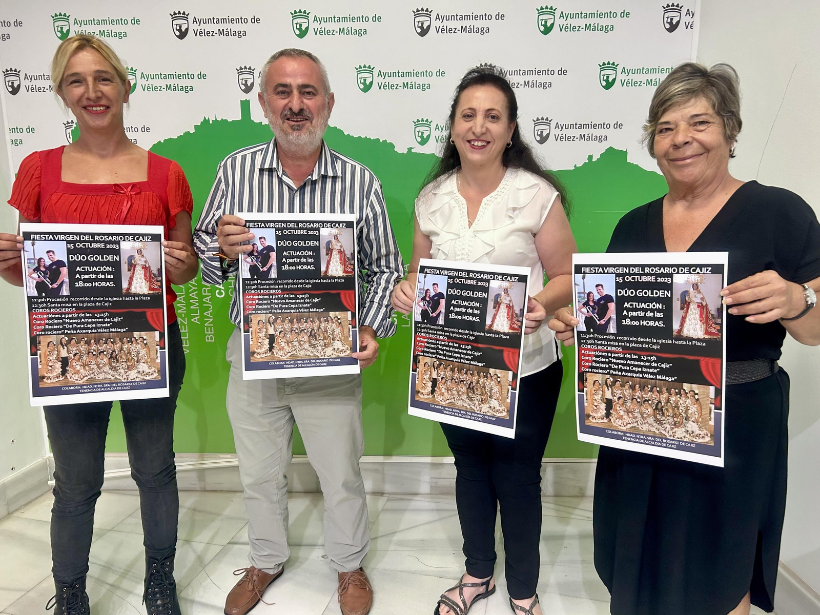Presentación de la fiesta en honor a la Virgen del Rosario en Cajiz