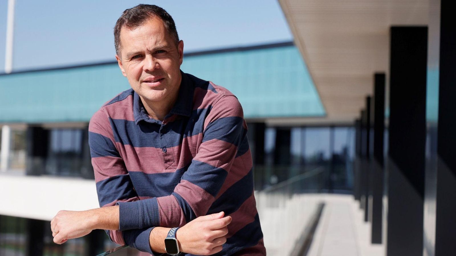 Dani Fragoso en la ciudad deportiva Rafael Gordillo