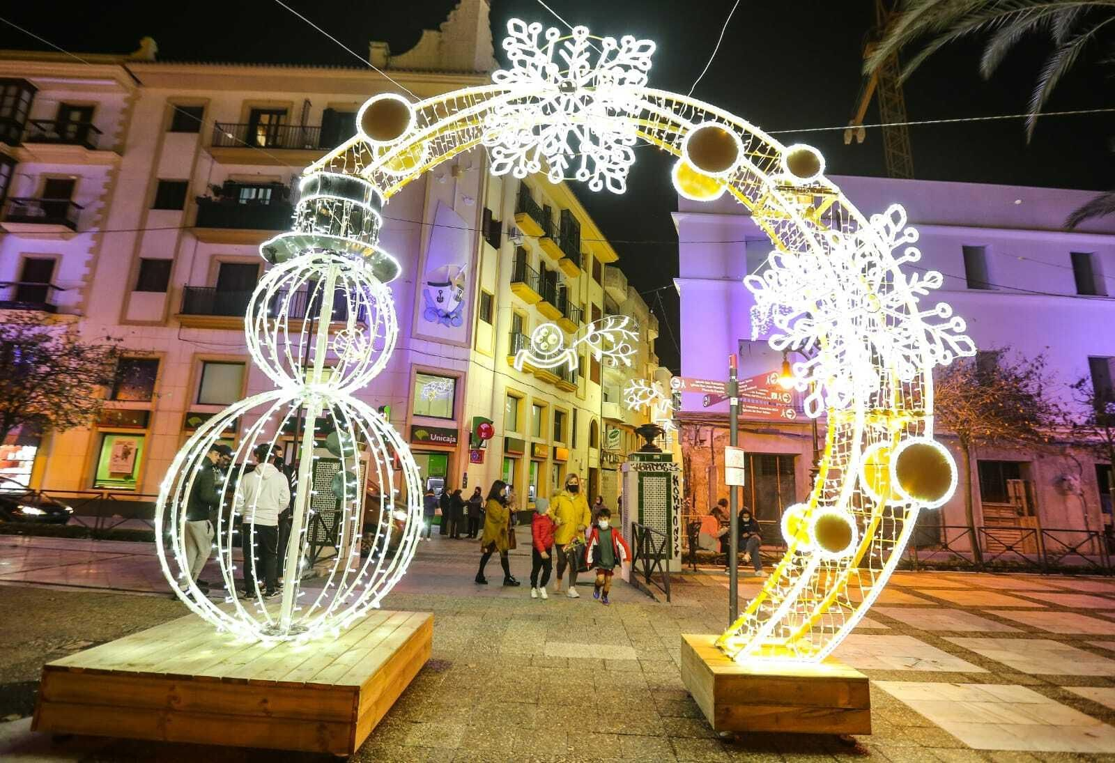 Alumbrado extraordinario de las fiestas en Chiclana