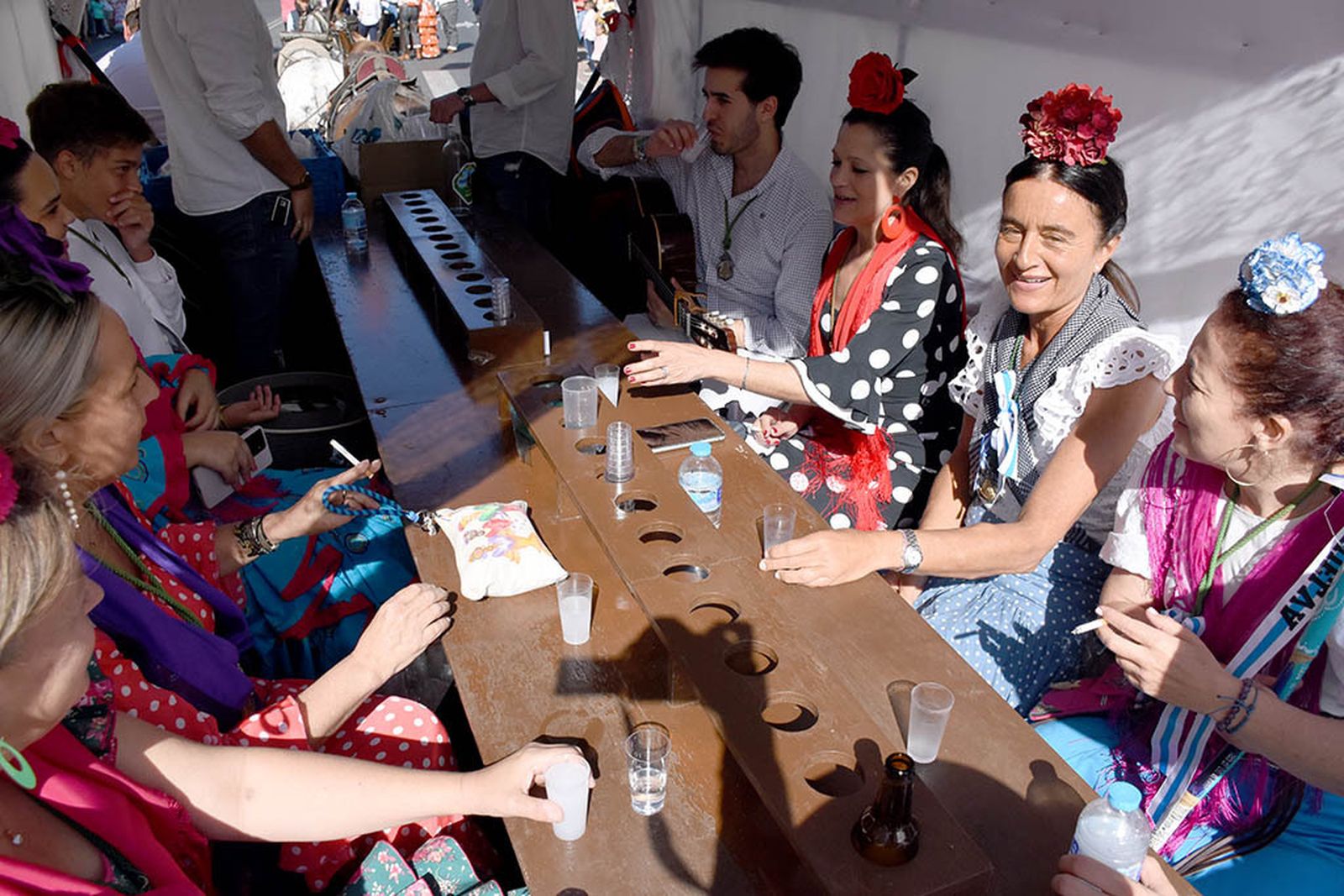 Imágenes de los carros de la Hermandad del Rocío de Huelva