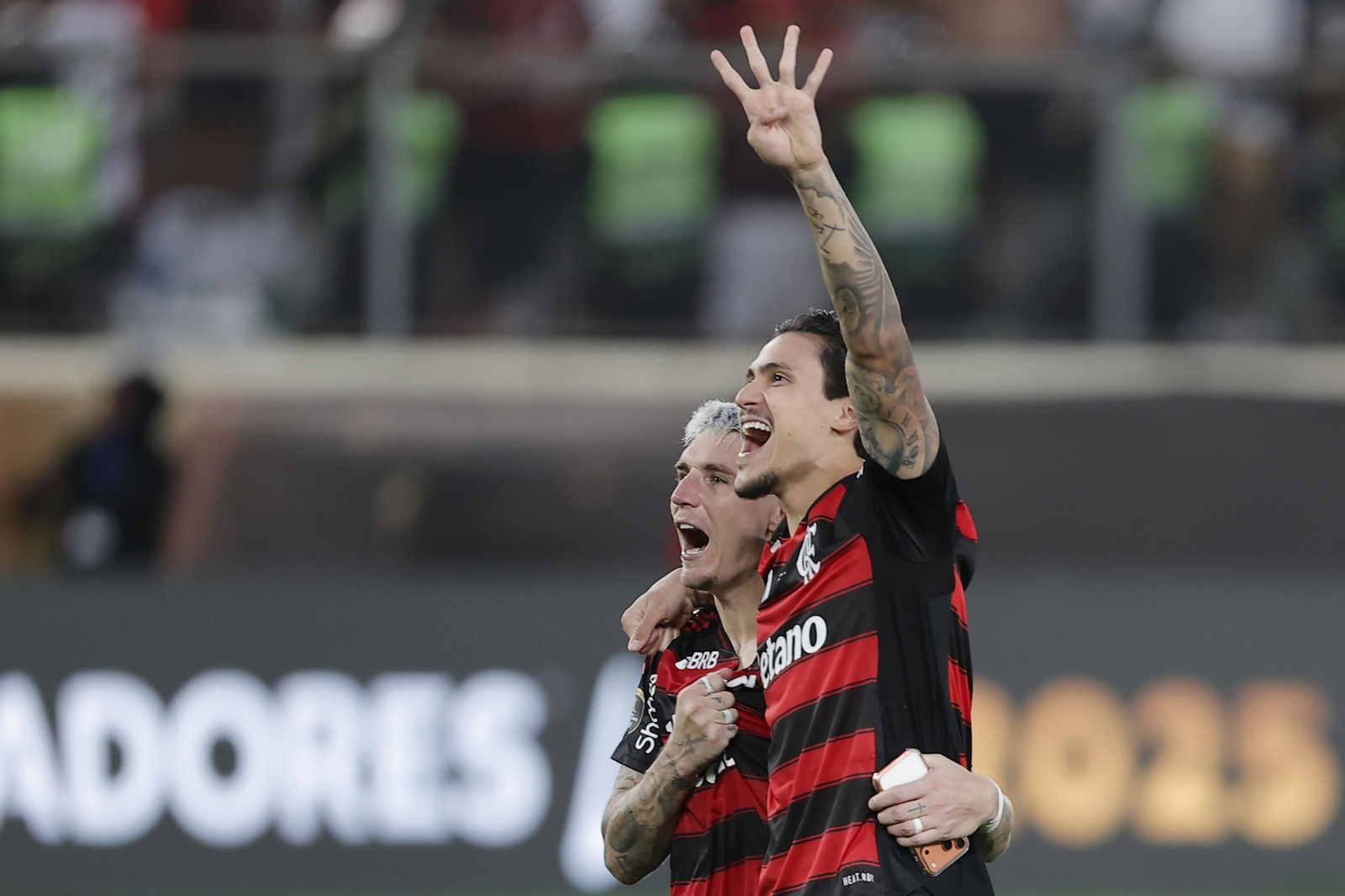Las fotos de la final de la Copa Libertadores con triunfo de Flamengo sobre Palmeiras