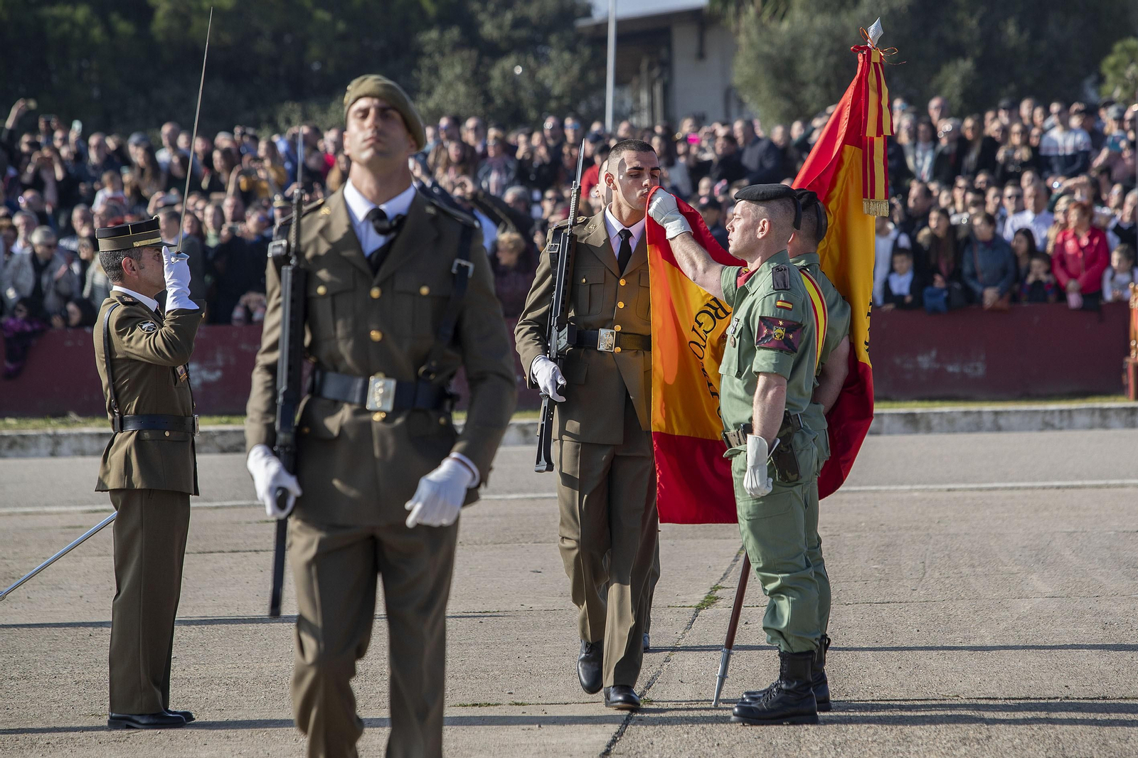 Imágenes de la jura de bandera en Camposoto
