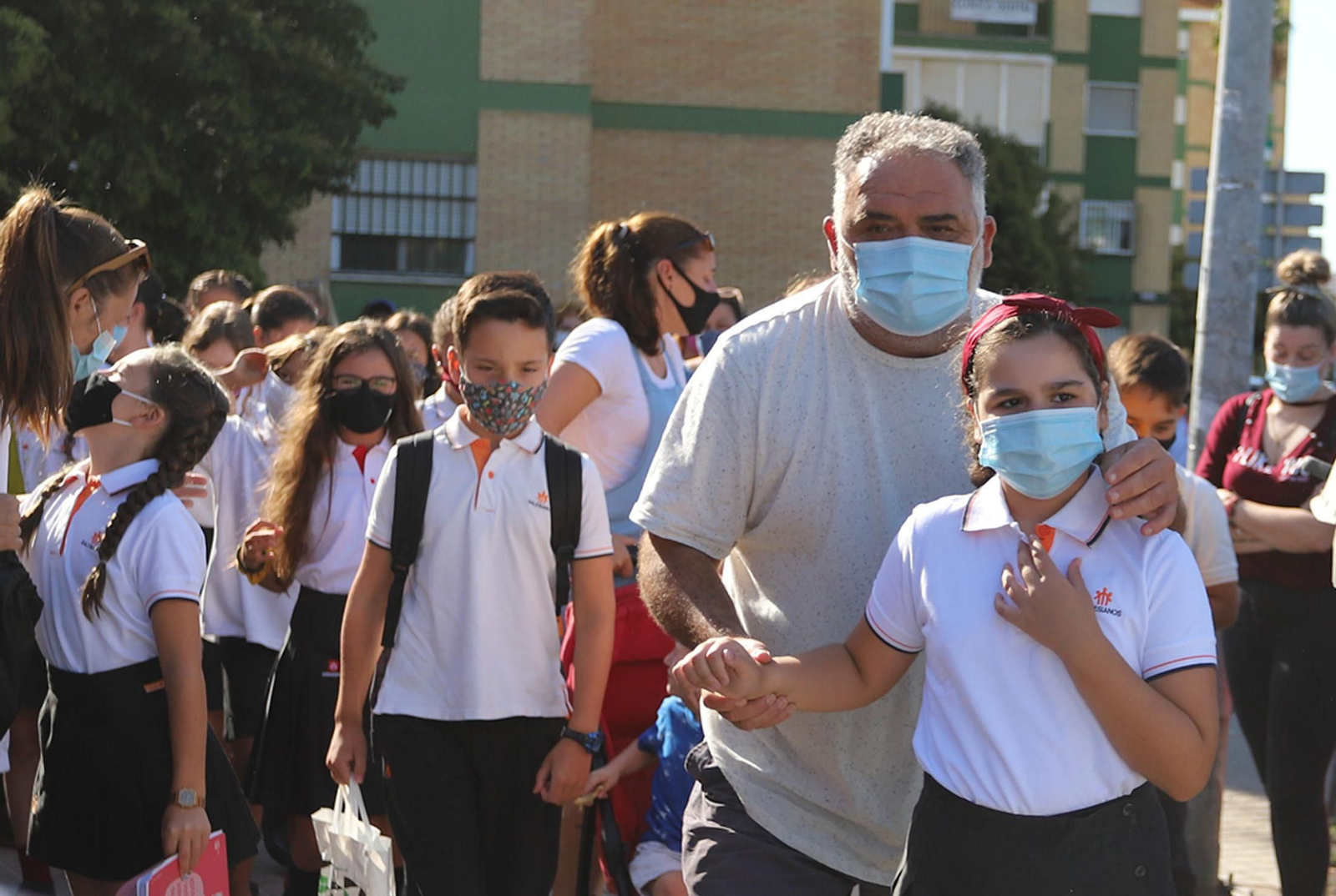 Imágenes de la vuelta al cole en Huelva