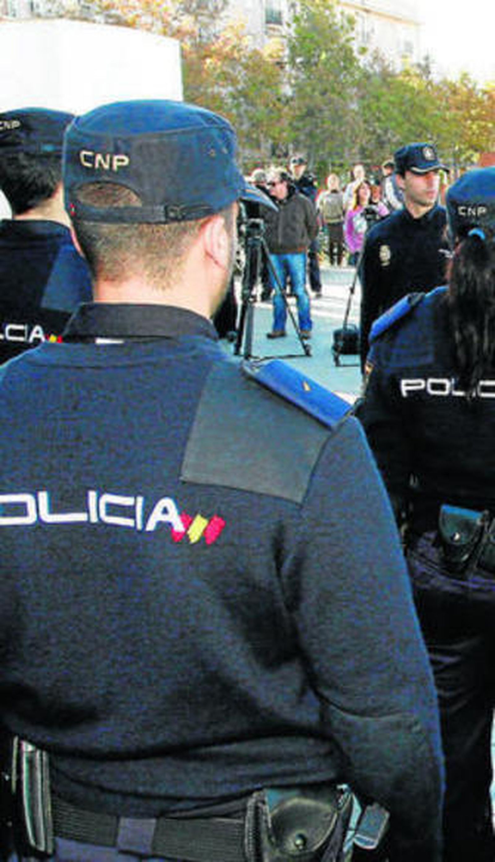 Miembros de la Policía Nacional de Huelva.
