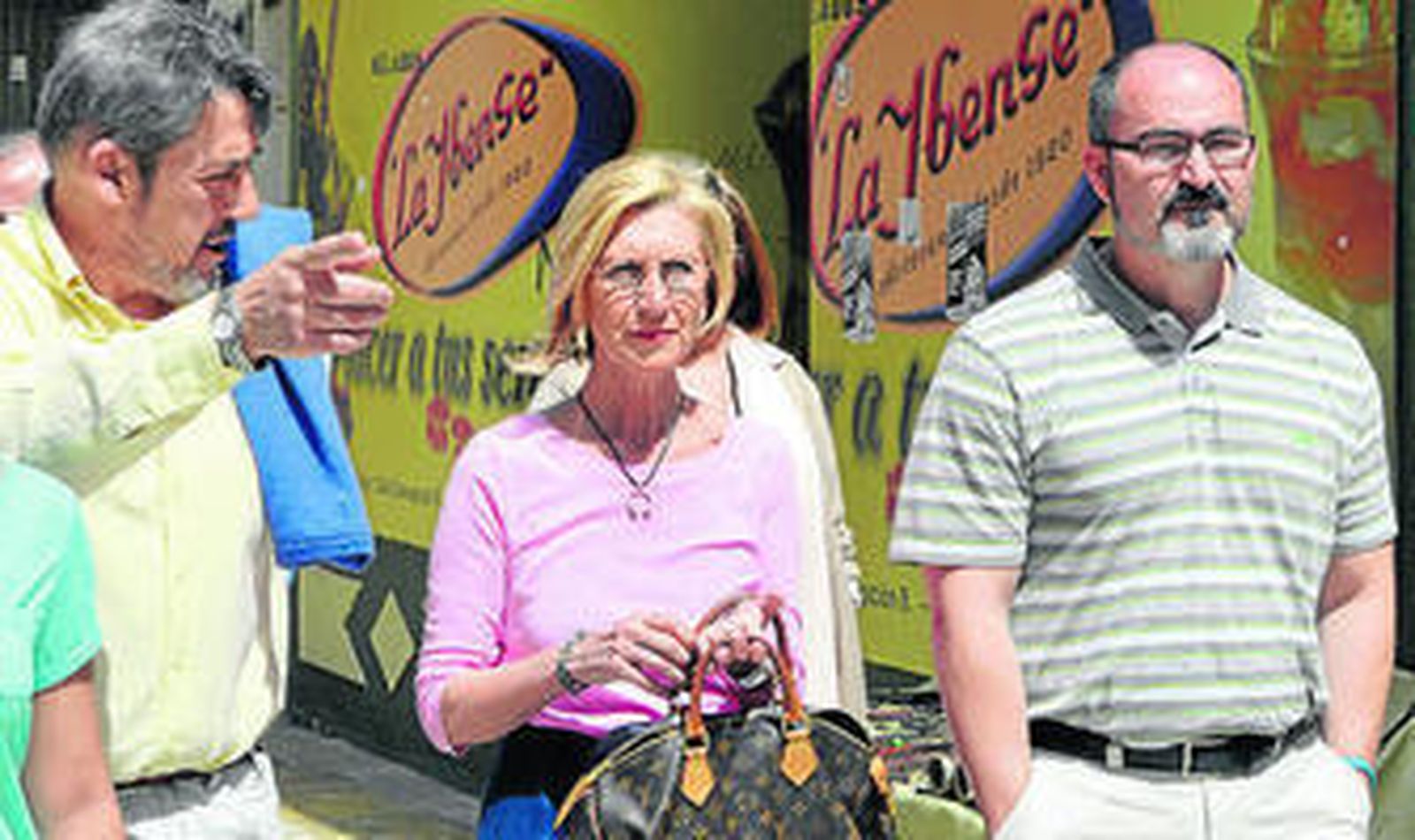 Rosa Díez, ayer en Huelva.