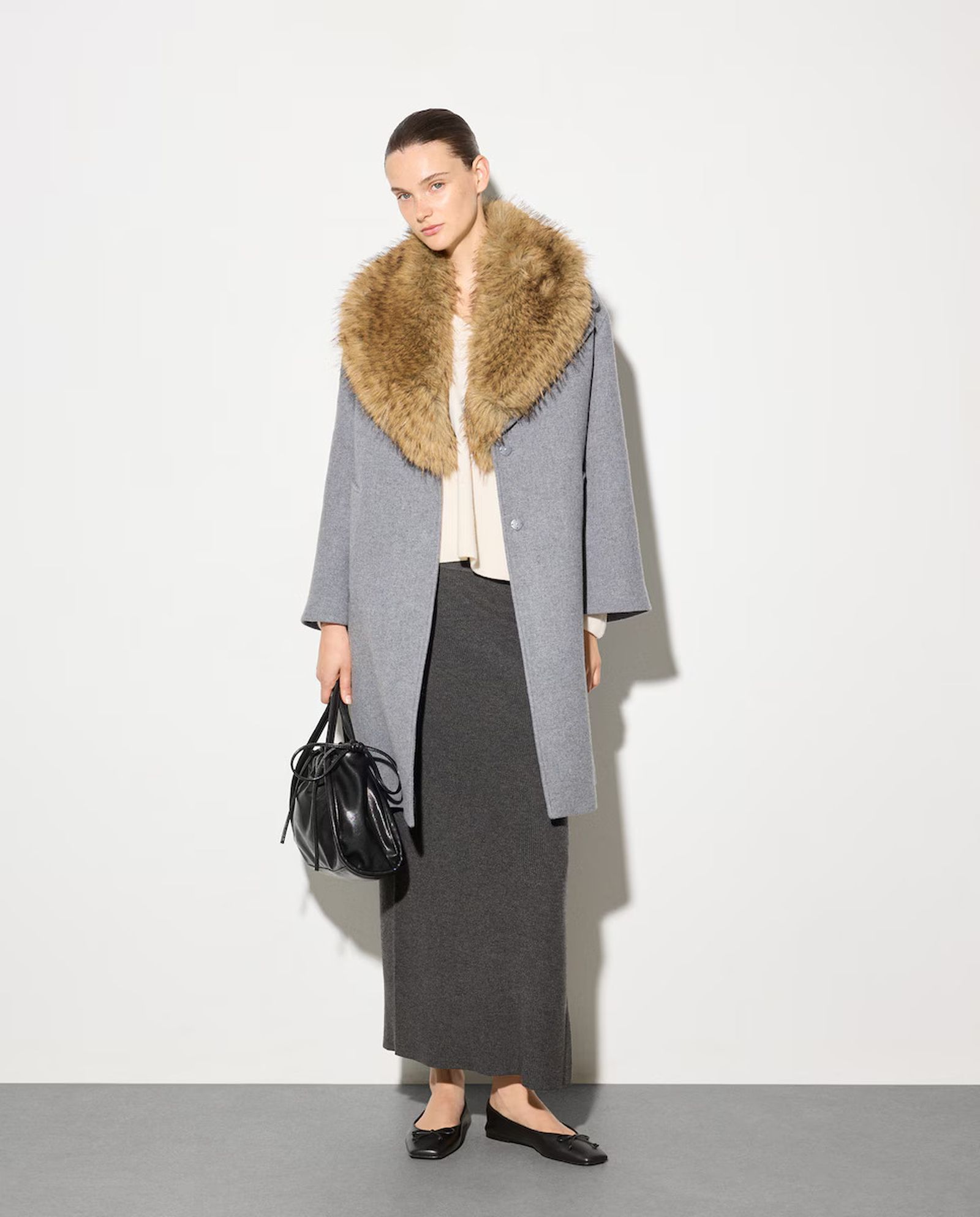 Abrigo largo liso Woman El Corte Inglés