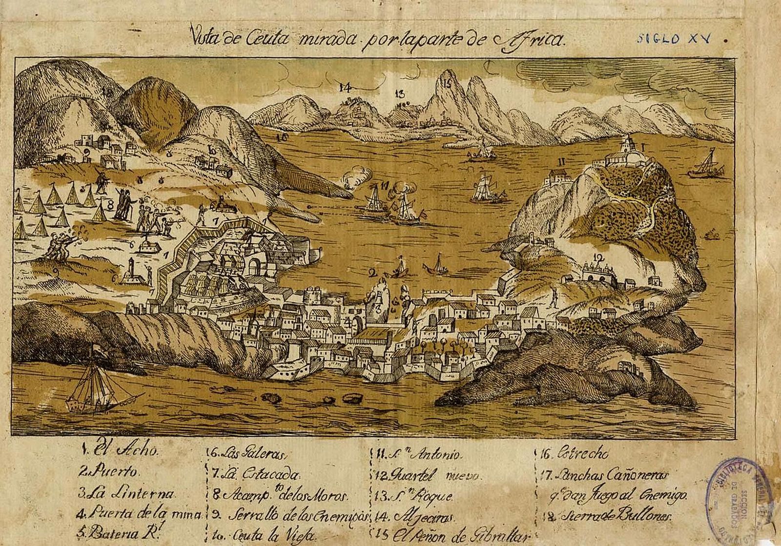 Ceuta durante el sitio de 1790 a 1791.