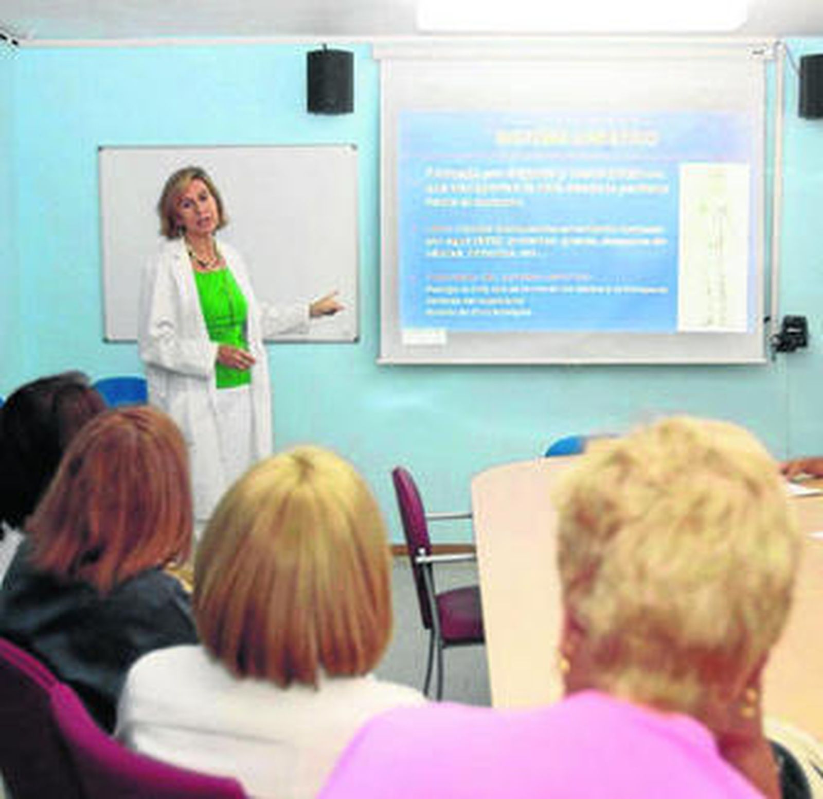 Sesión de la Escuela de Linfedema ayer en Traumatología.