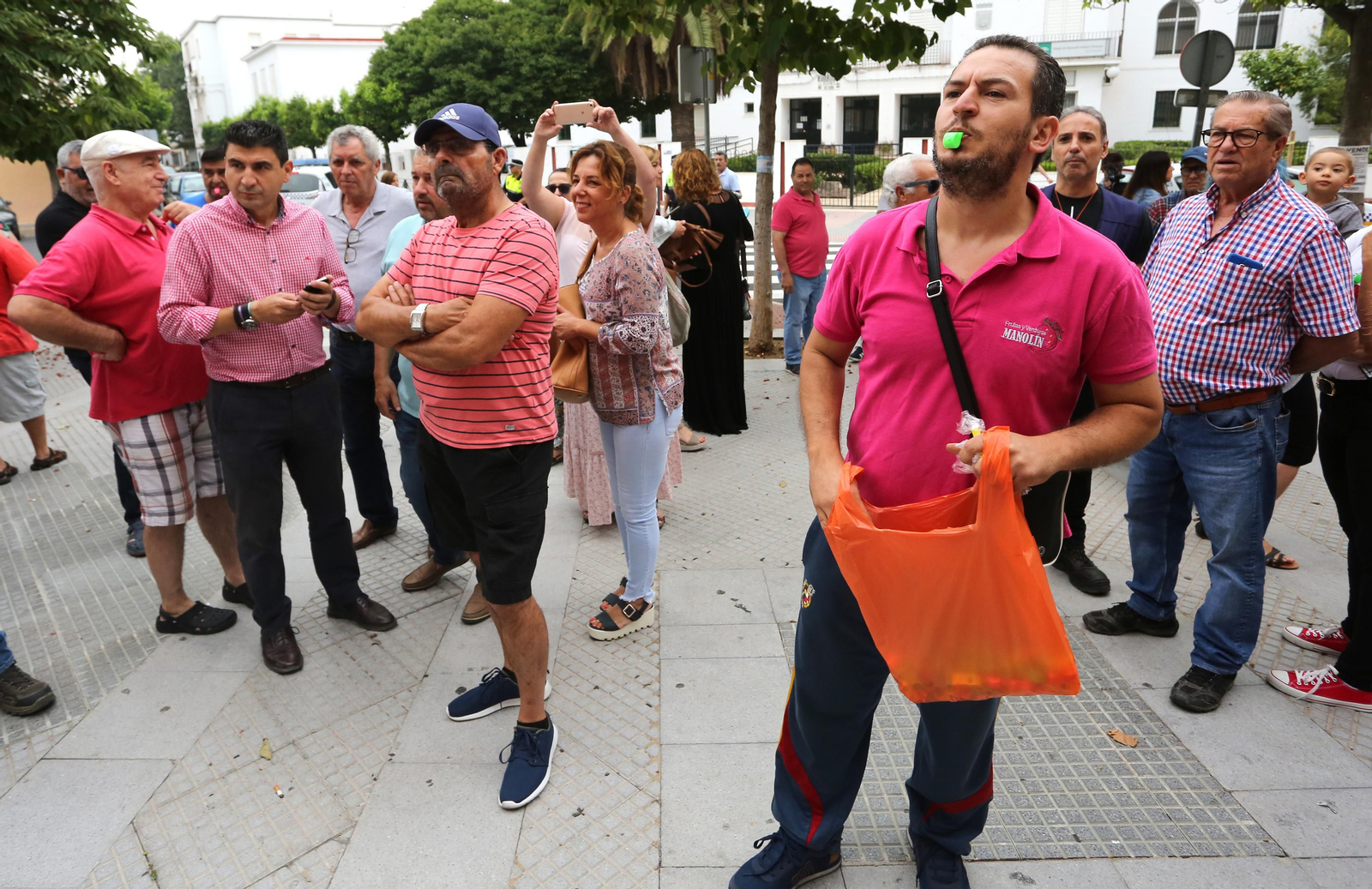 Más imágenes de la protesta de los minoristas del mercado de San Sebastián