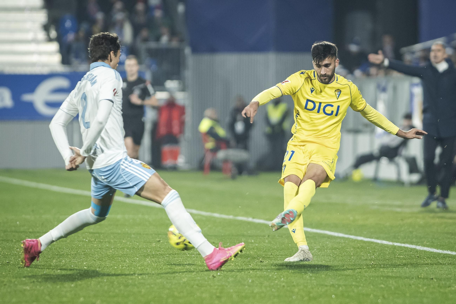 Climent en el partido contra el Zaragoza.