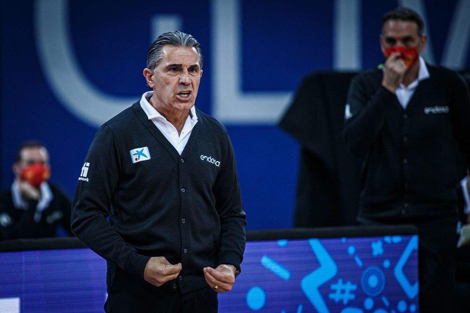 Sergio Scariolo, durante el Polonia-España.