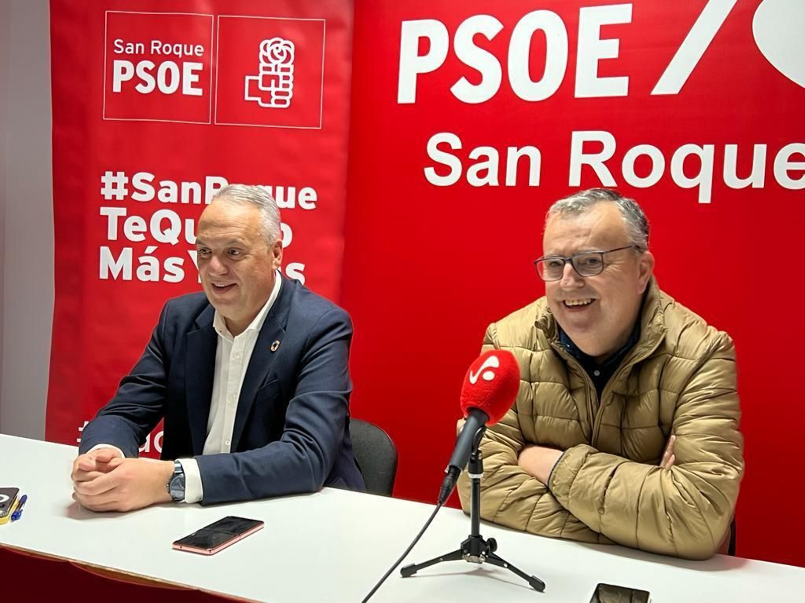 Juan Carlos Ruiz Boix junto a Ángel Gavino