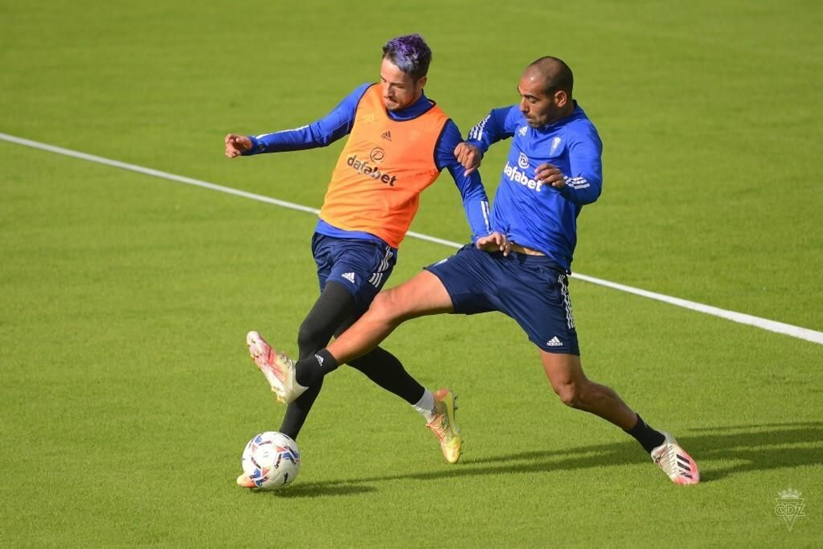 Nieto (i) y Fali, durante un entrenamiento.
