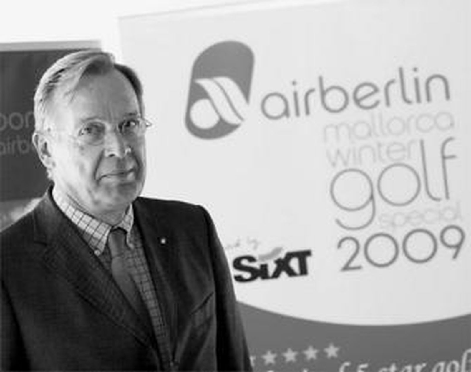 Álvaro Middelmann, ayer en la presentación de la nueva temporada de Air Berlin en Málaga.