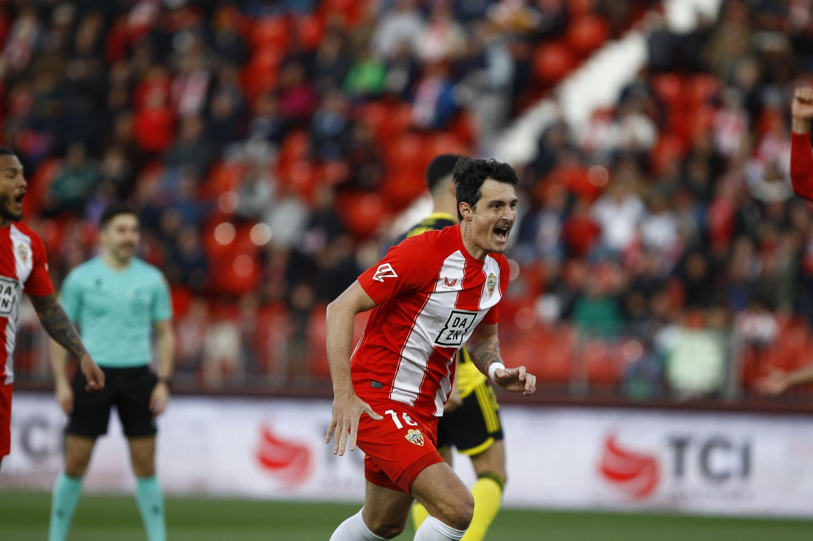 Radovanovic celebrando un gol ante el Real Zaragoza la temporada pasada.