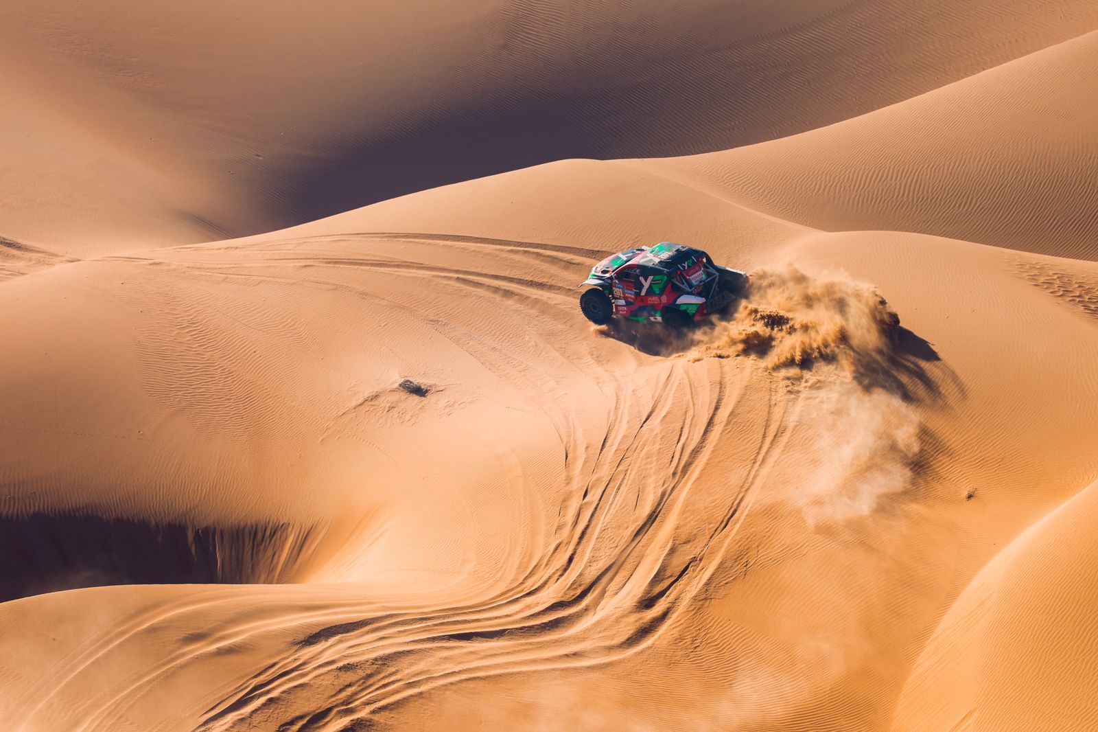 Las mejores fotos del Dakar por las dunas