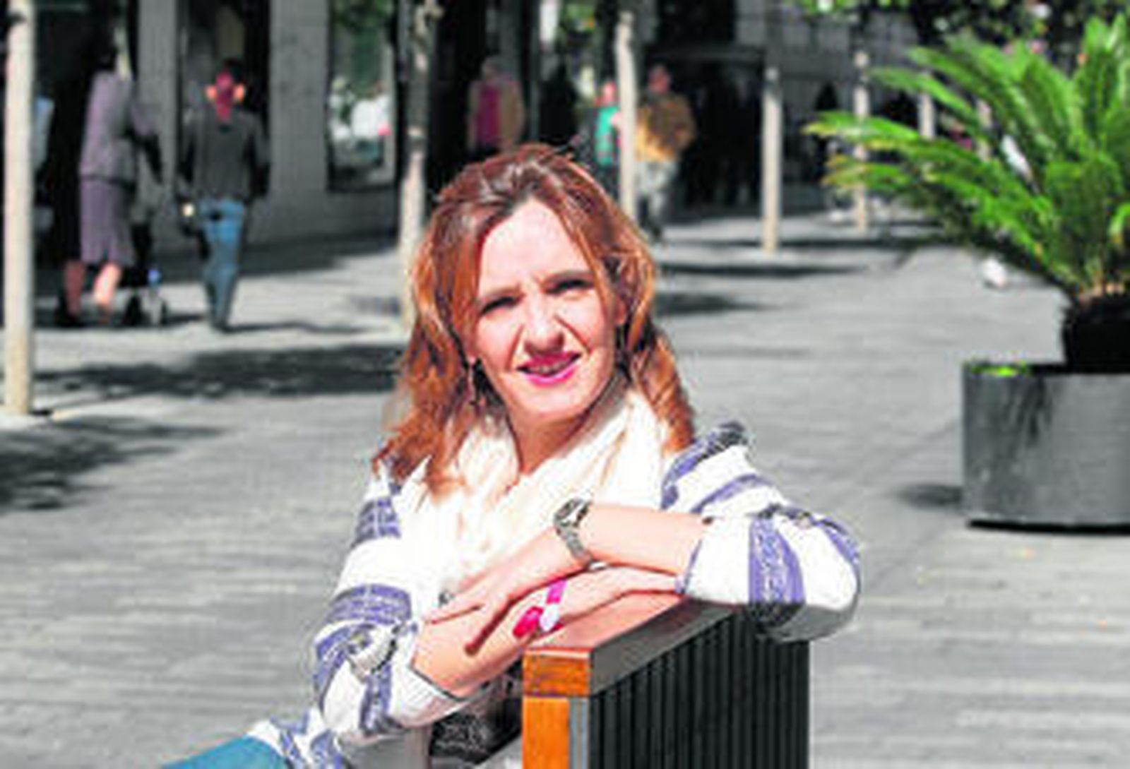 Rosario de la Haba, antes de la entrevista.