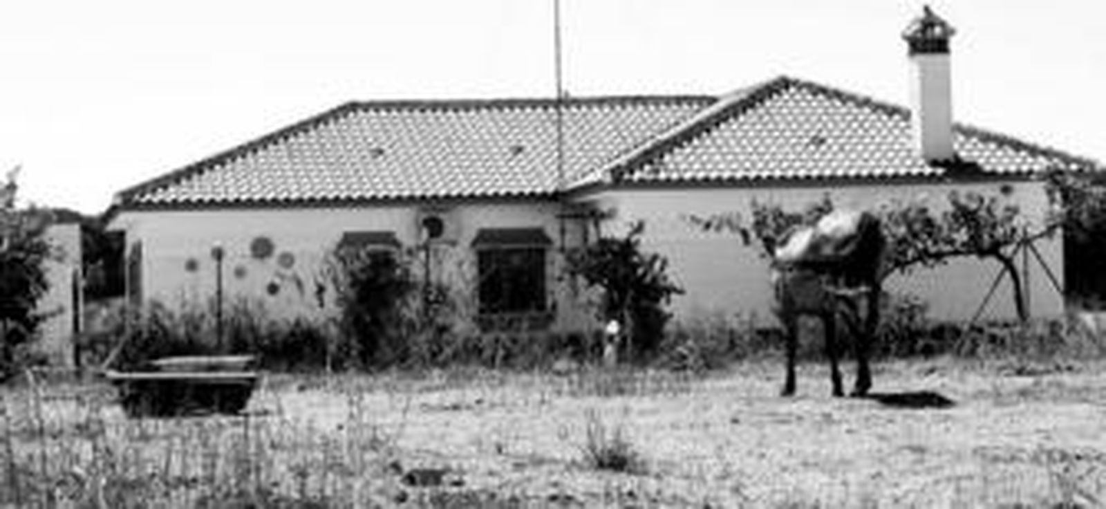 En la imagen, el chalé donde estuvo secuestrado el empresario de Sanlúcar 16 días,  que es propiedad del familiar del líder del PP.