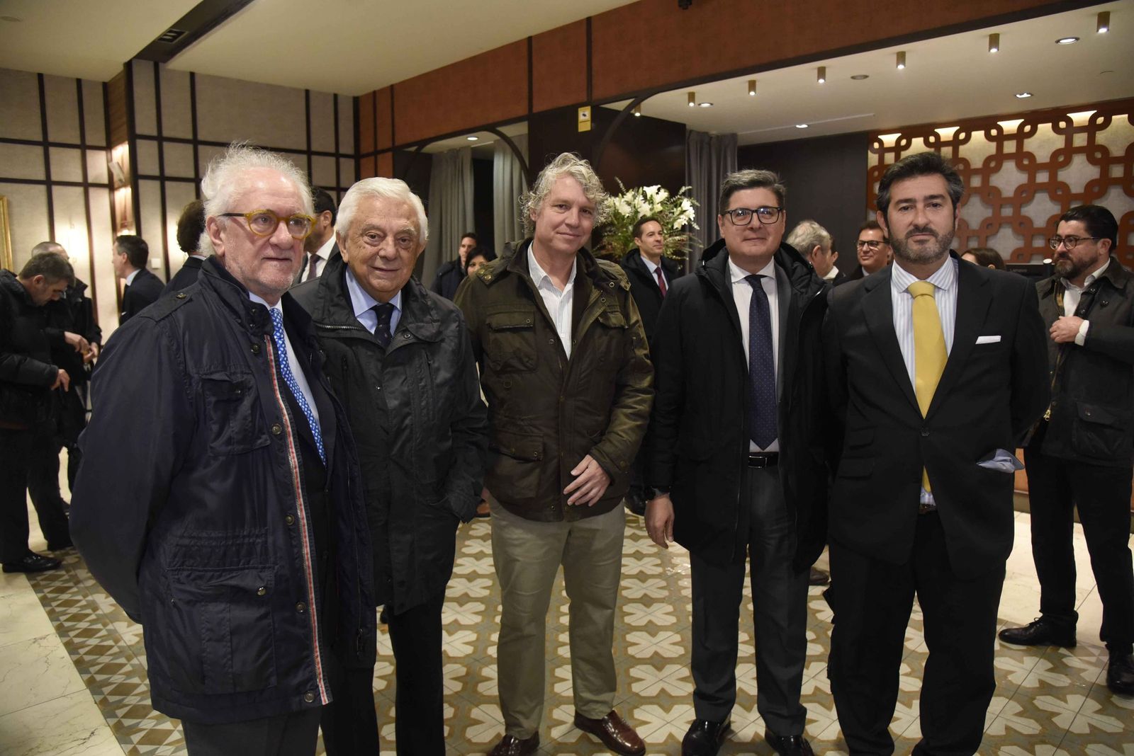 Antonio Álvarez, Francisco Herrero, Ángel Pulido, Álvaro Pimentel y Miguel Ángel Santiago Mesa