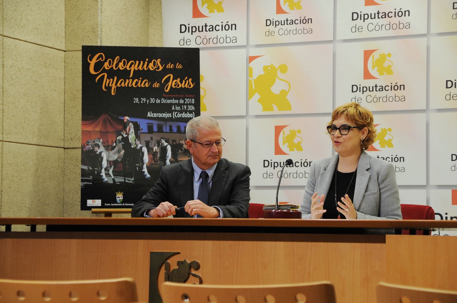 Presentación de la obra de teatro popular.