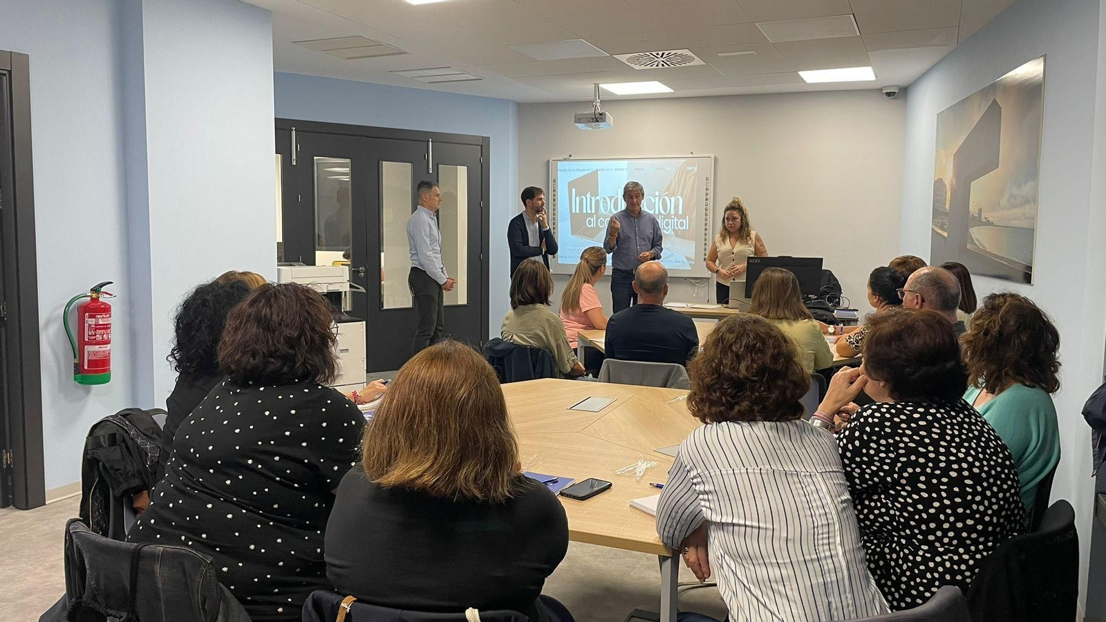 Momento de la sesión formativa.